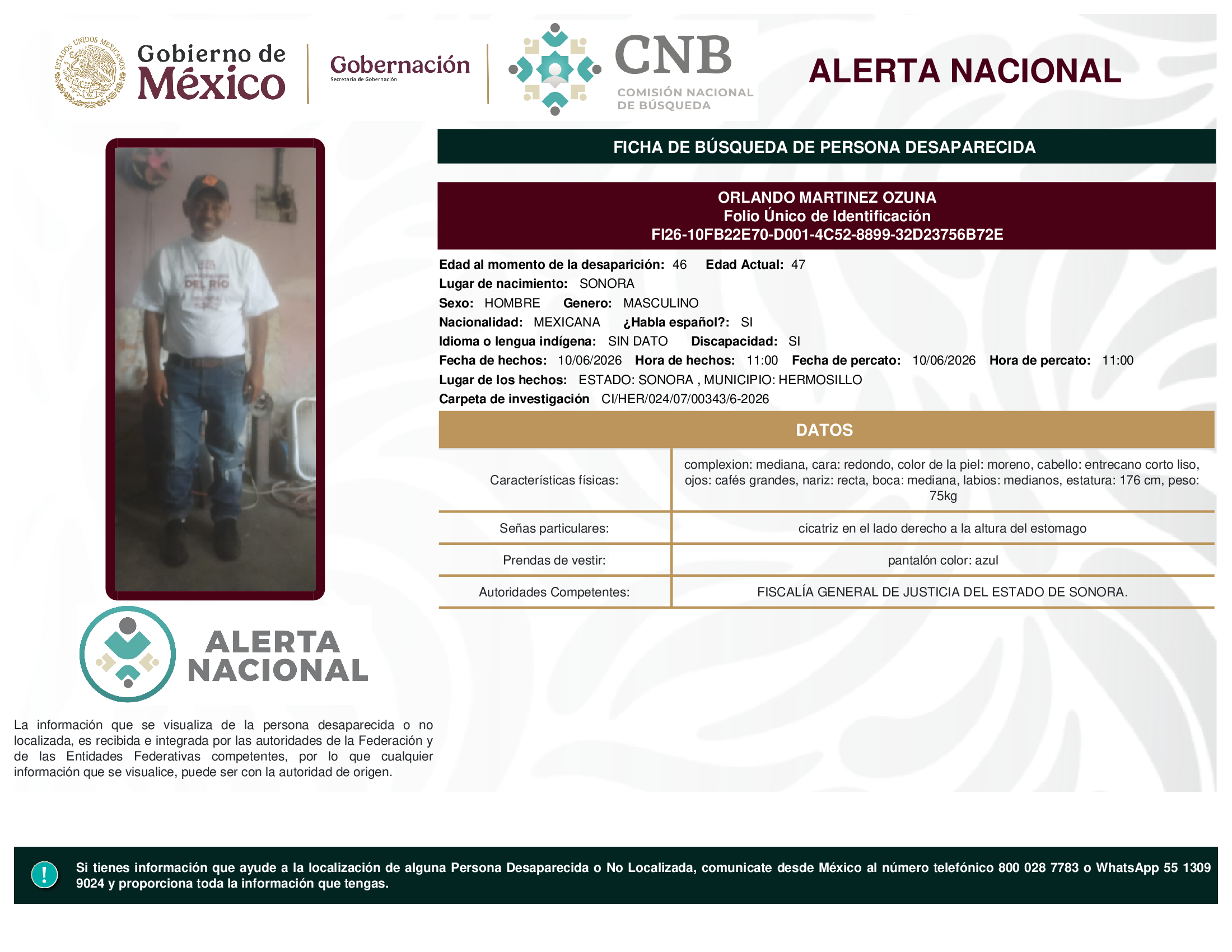 ORLANDO MARTINEZ OZUNA