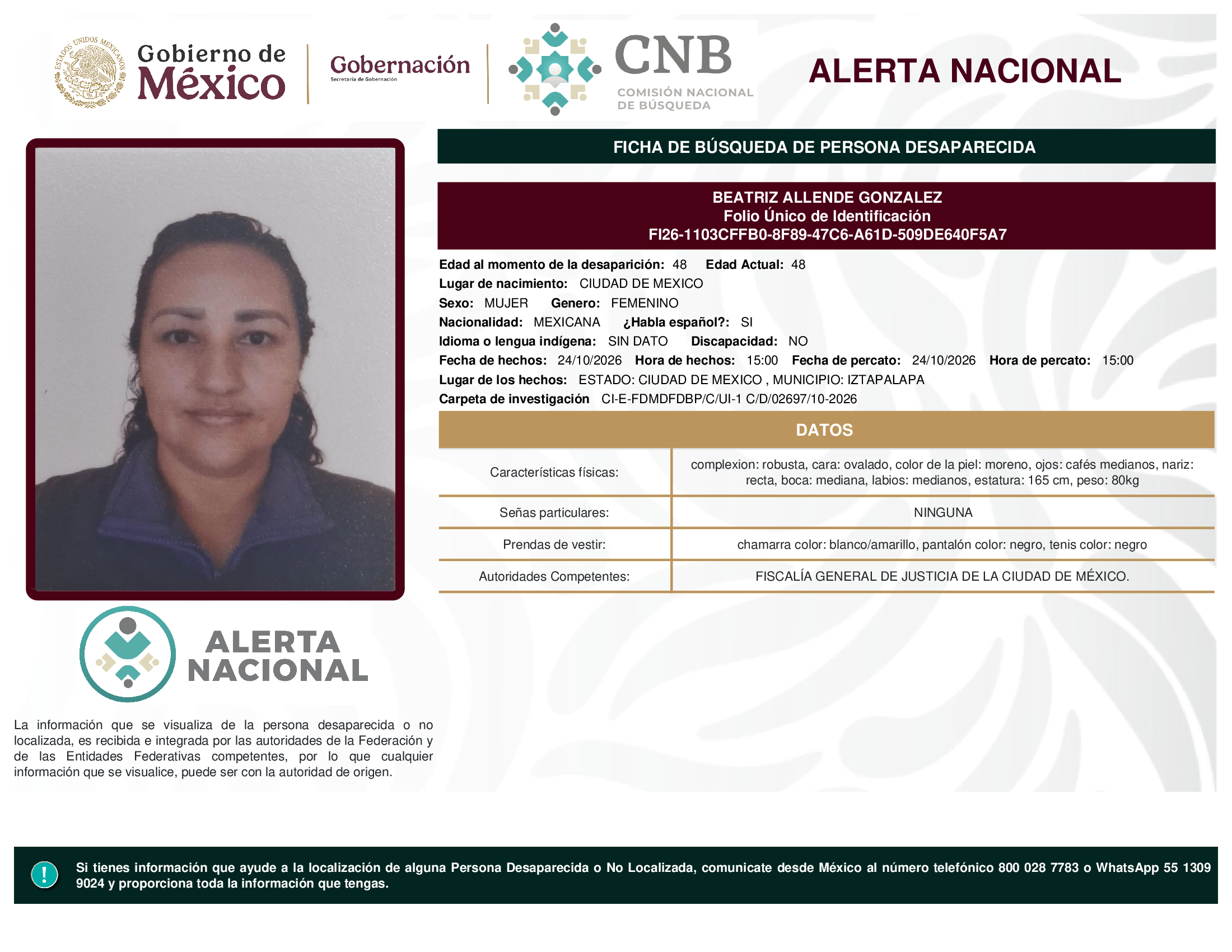 BEATRIZ ALLENDE GONZALEZ