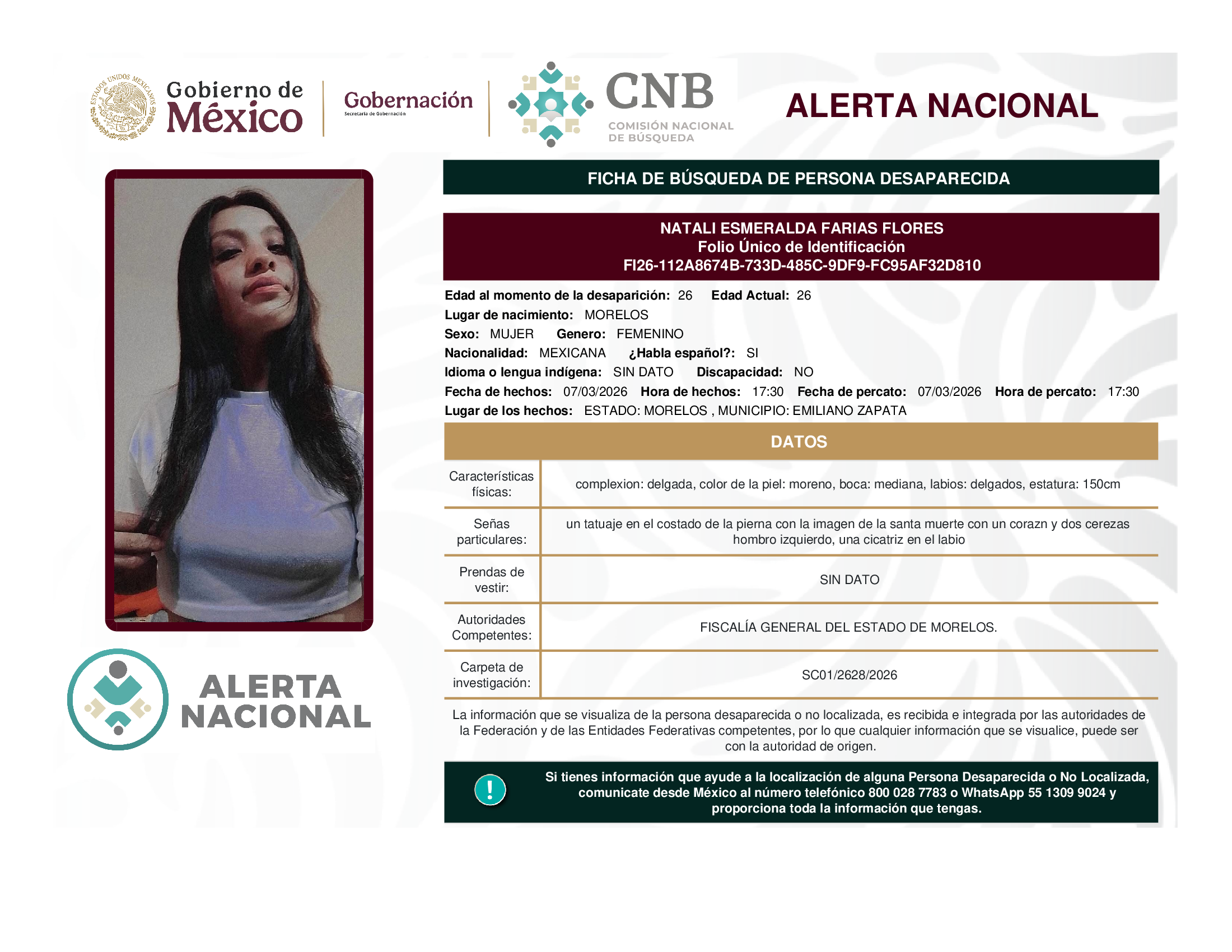 NATALI ESMERALDA FARIAS FLORES