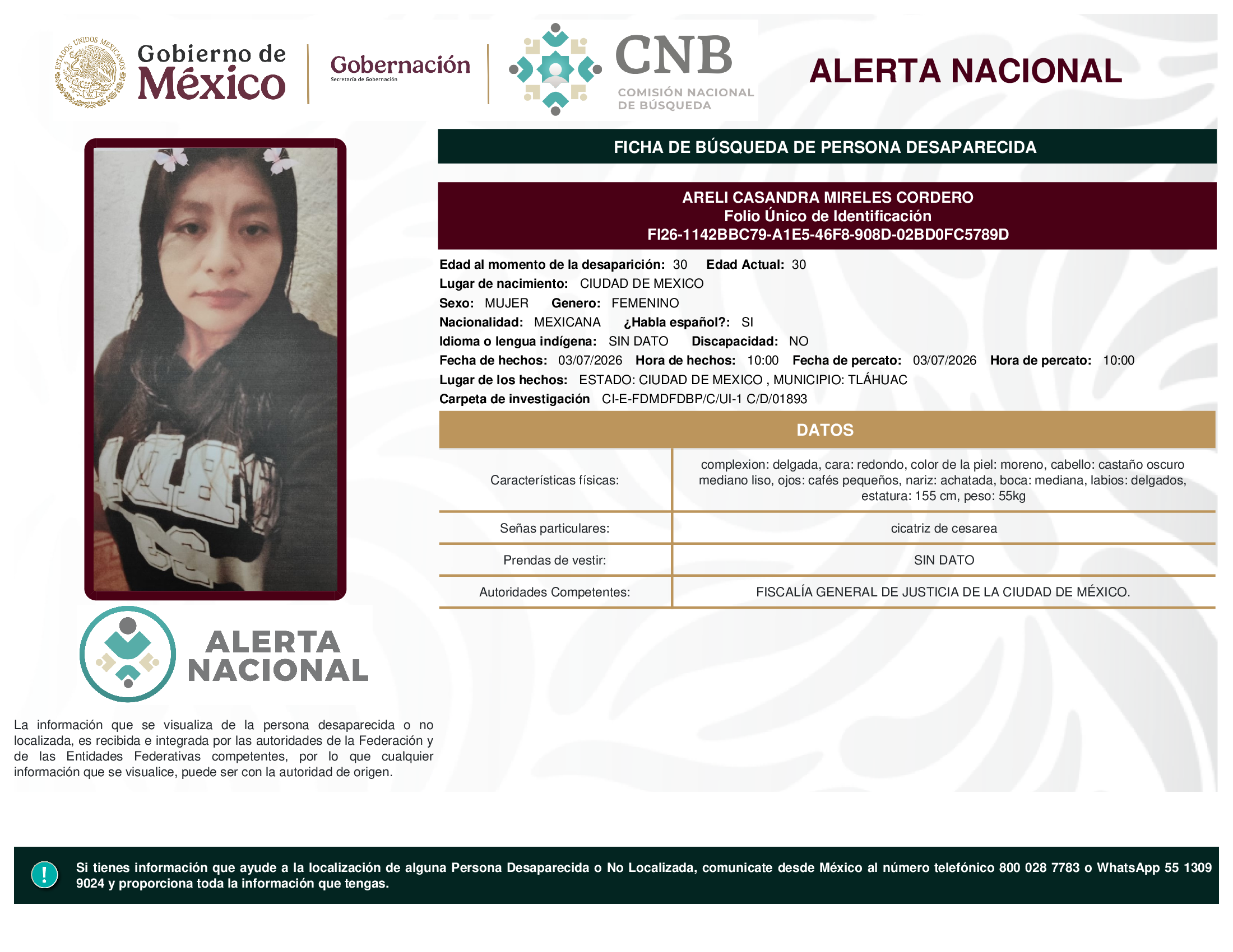 ARELI CASANDRA MIRELES CORDERO