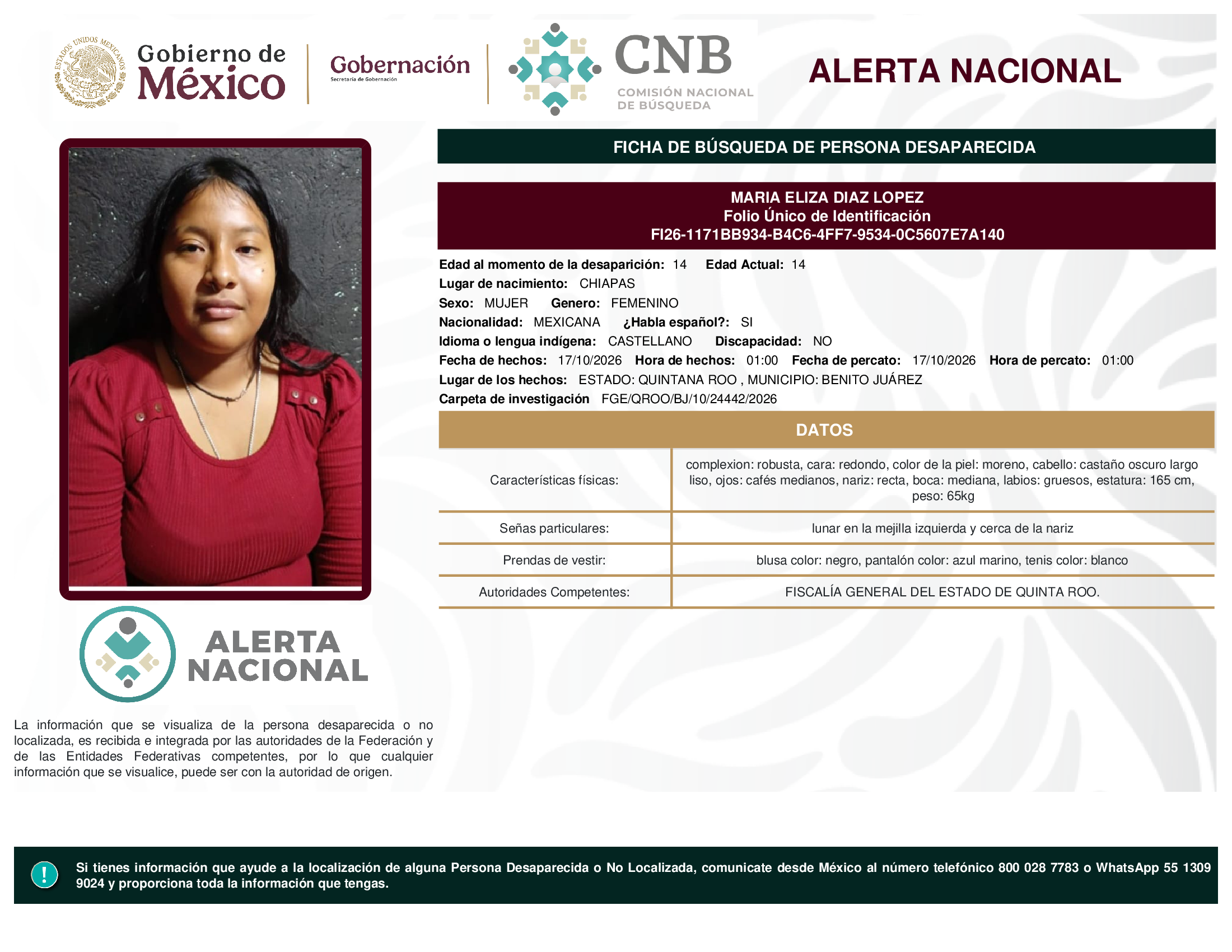 MARIA ELIZA DIAZ LOPEZ
