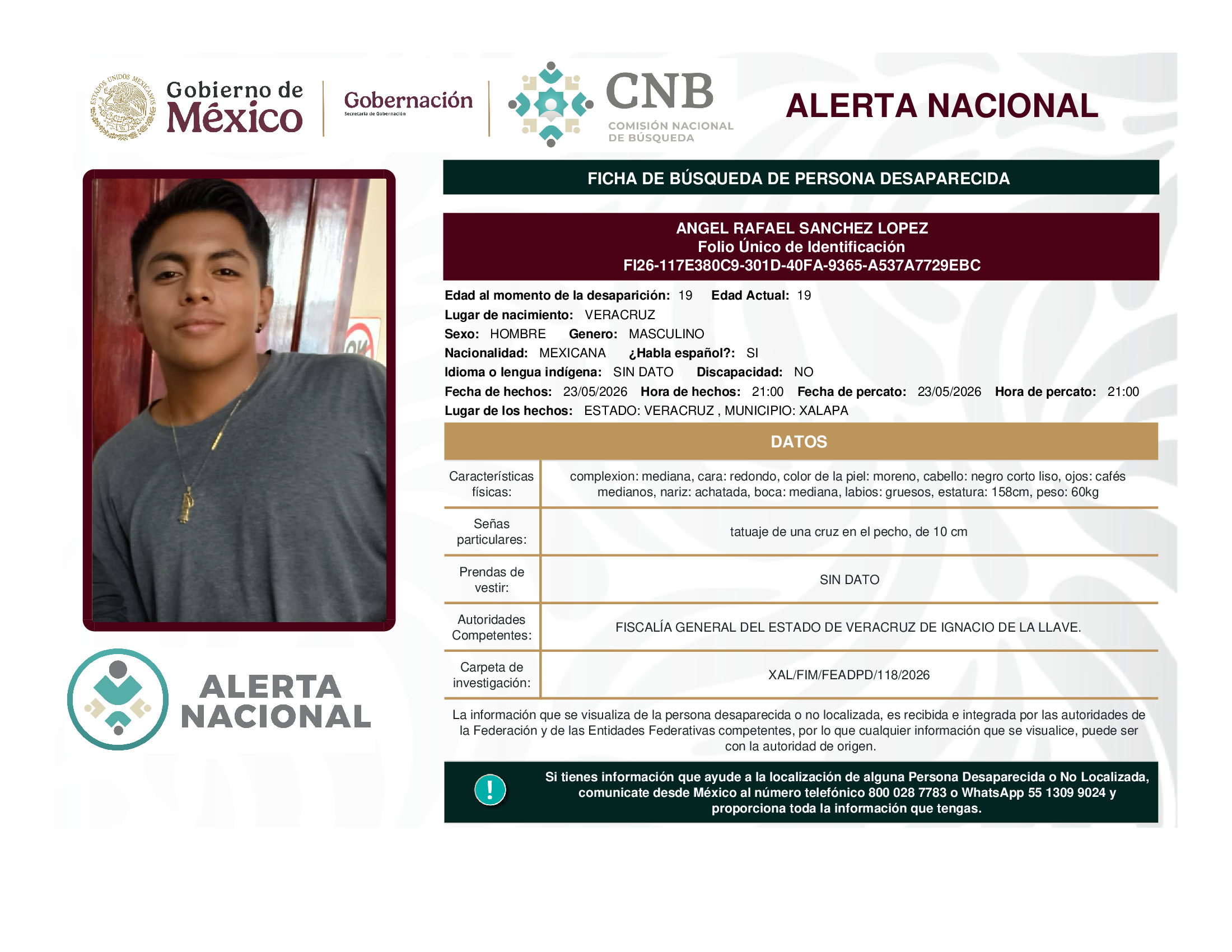 ANGEL RAFAEL SANCHEZ LOPEZ