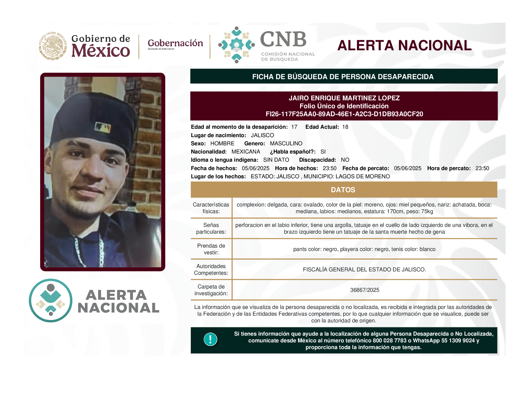 JAIRO ENRIQUE MARTINEZ LOPEZ