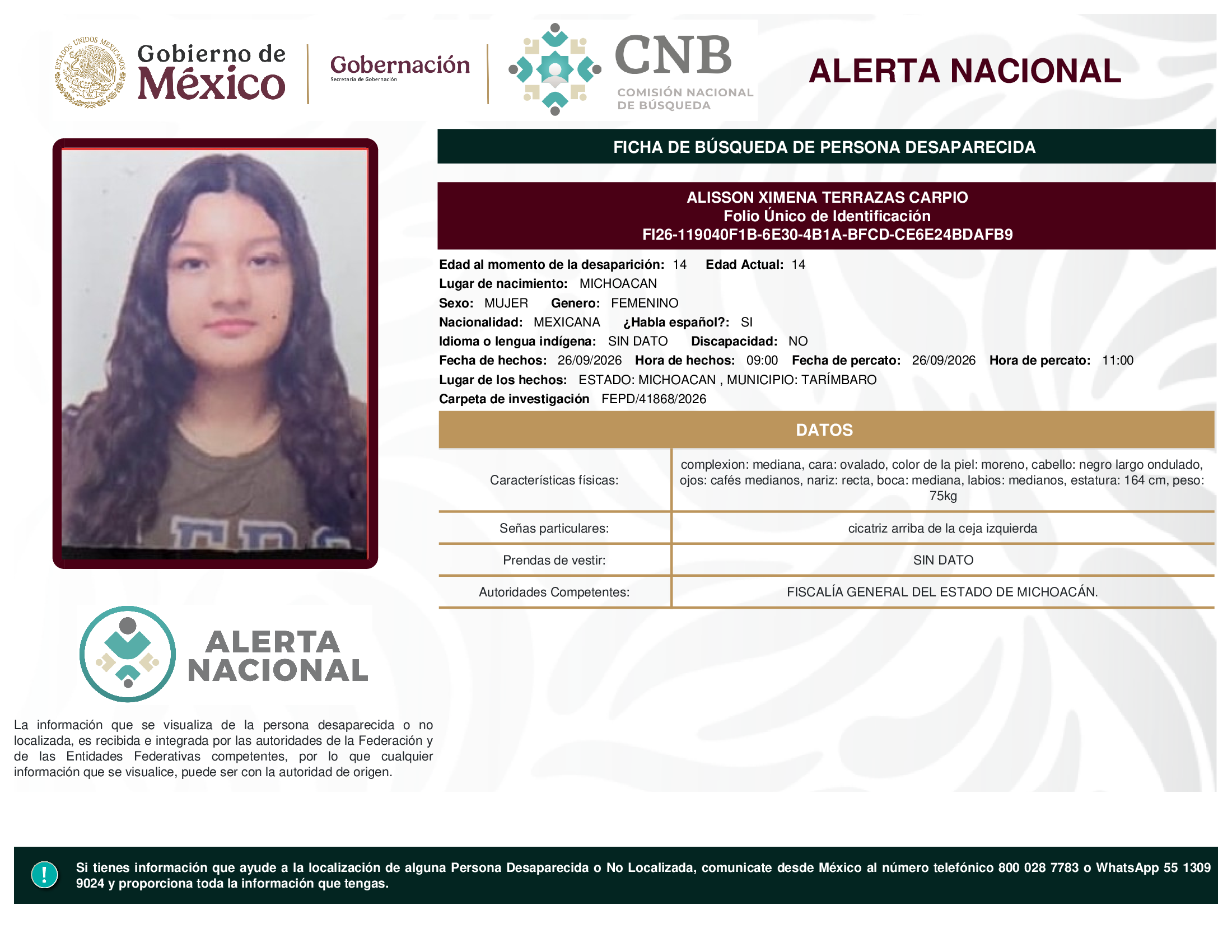 ALISSON XIMENA TERRAZAS CARPIO