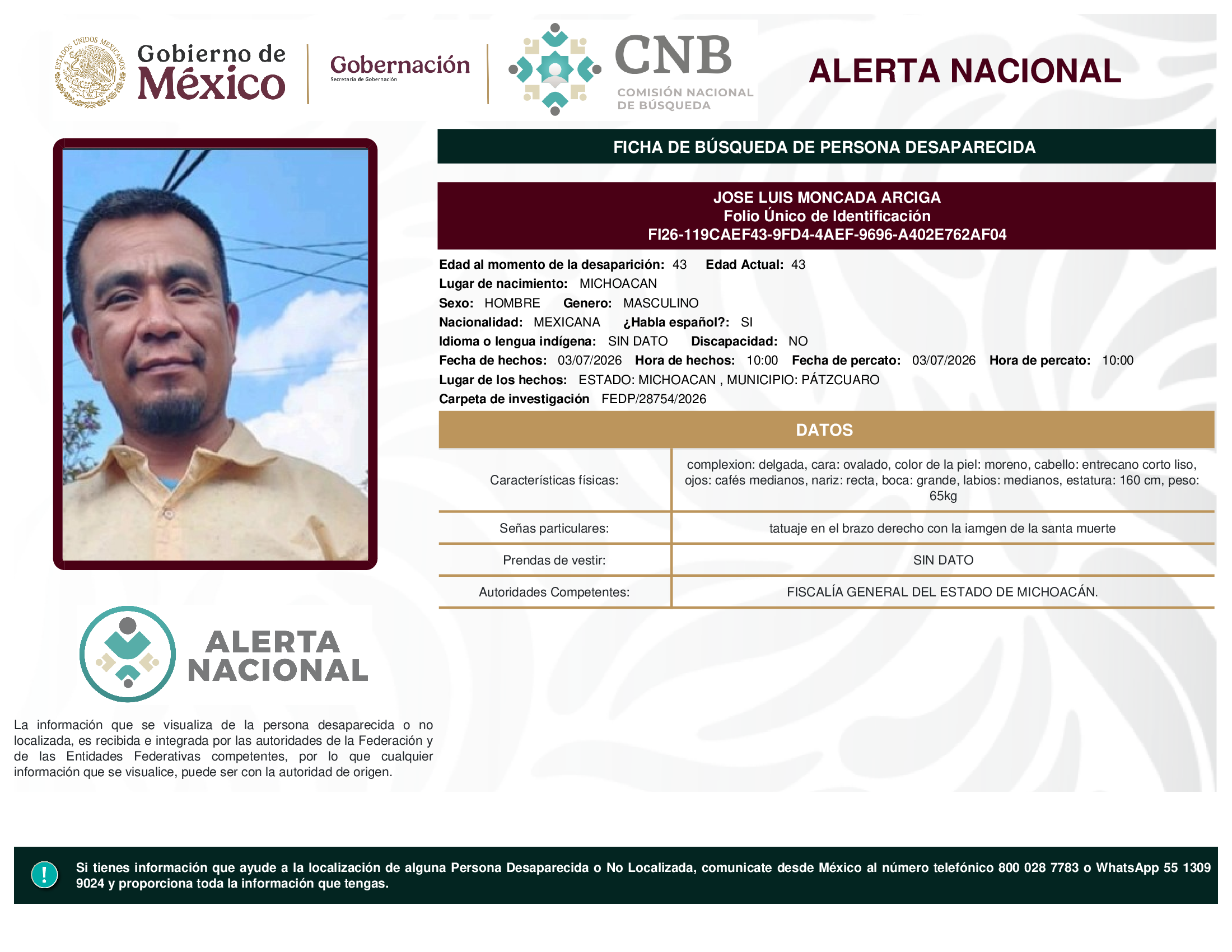 JOSE LUIS MONCADA ARCIGA