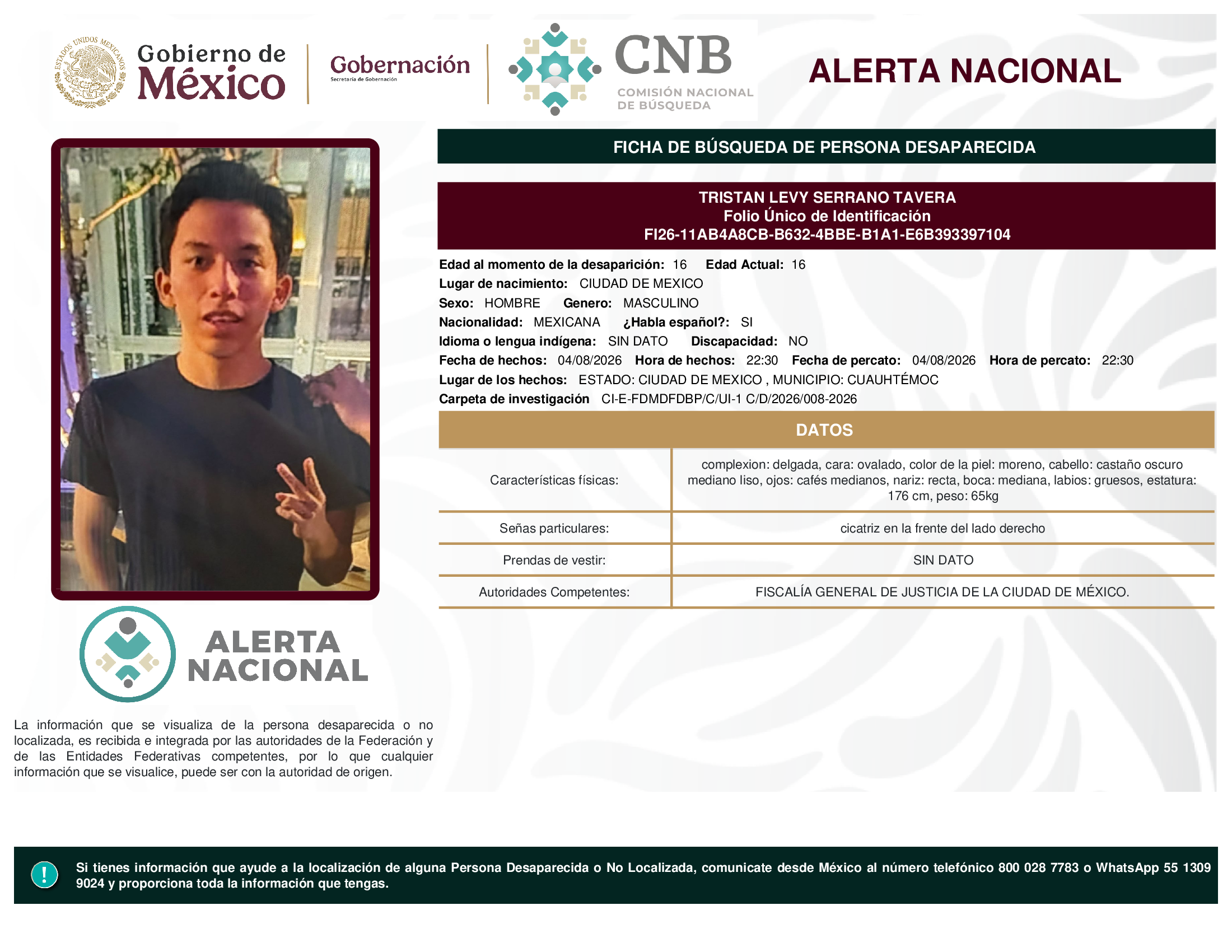 TRISTAN LEVY SERRANO TAVERA