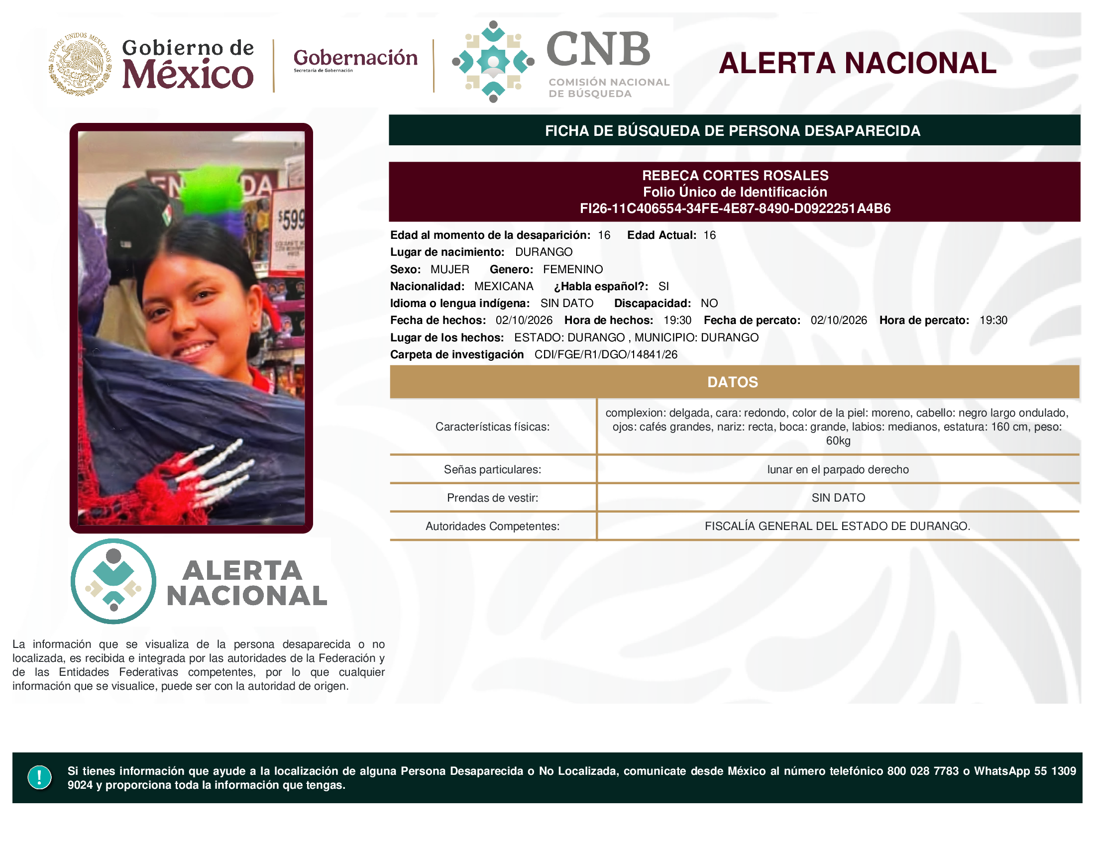 REBECA CORTES ROSALES