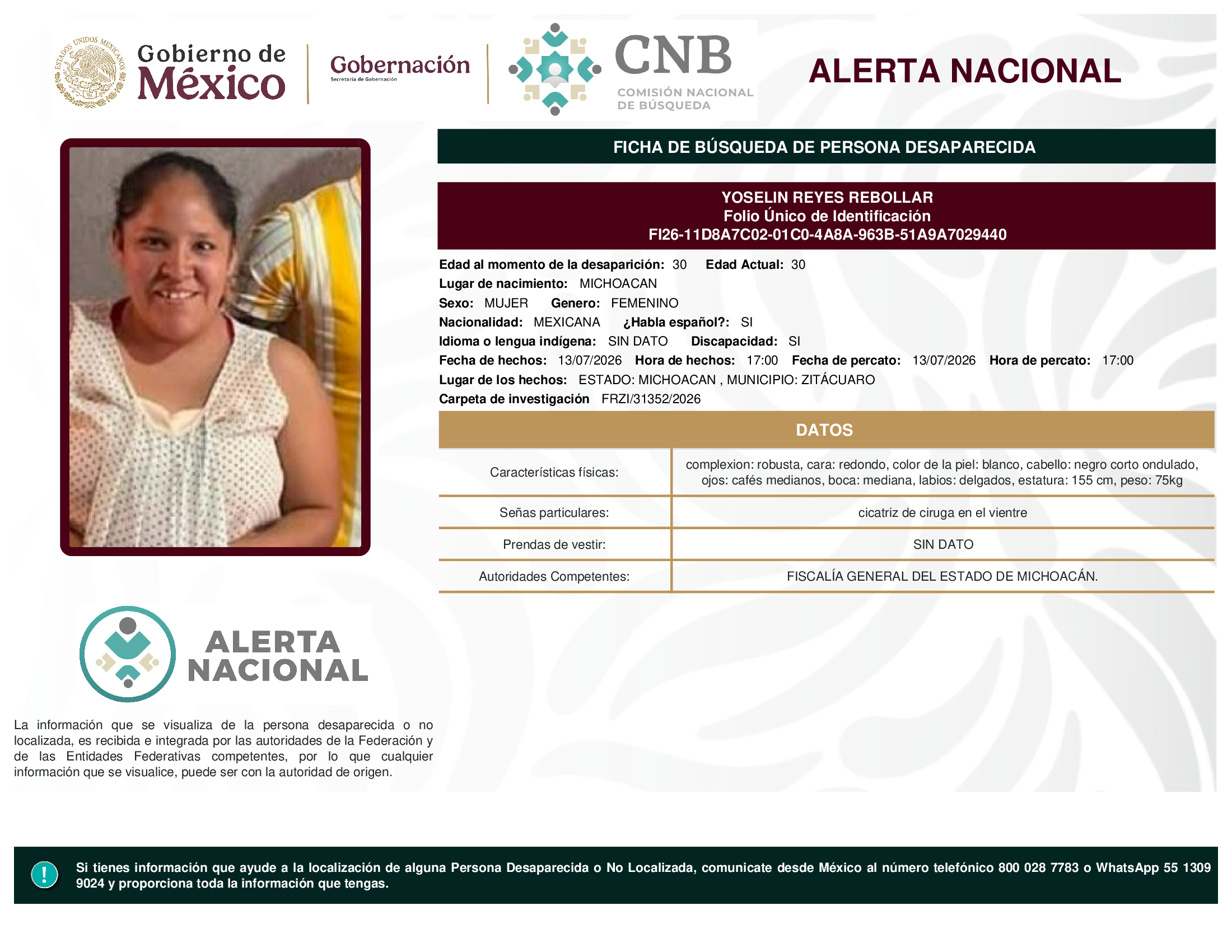 YOSELIN REYES REBOLLAR