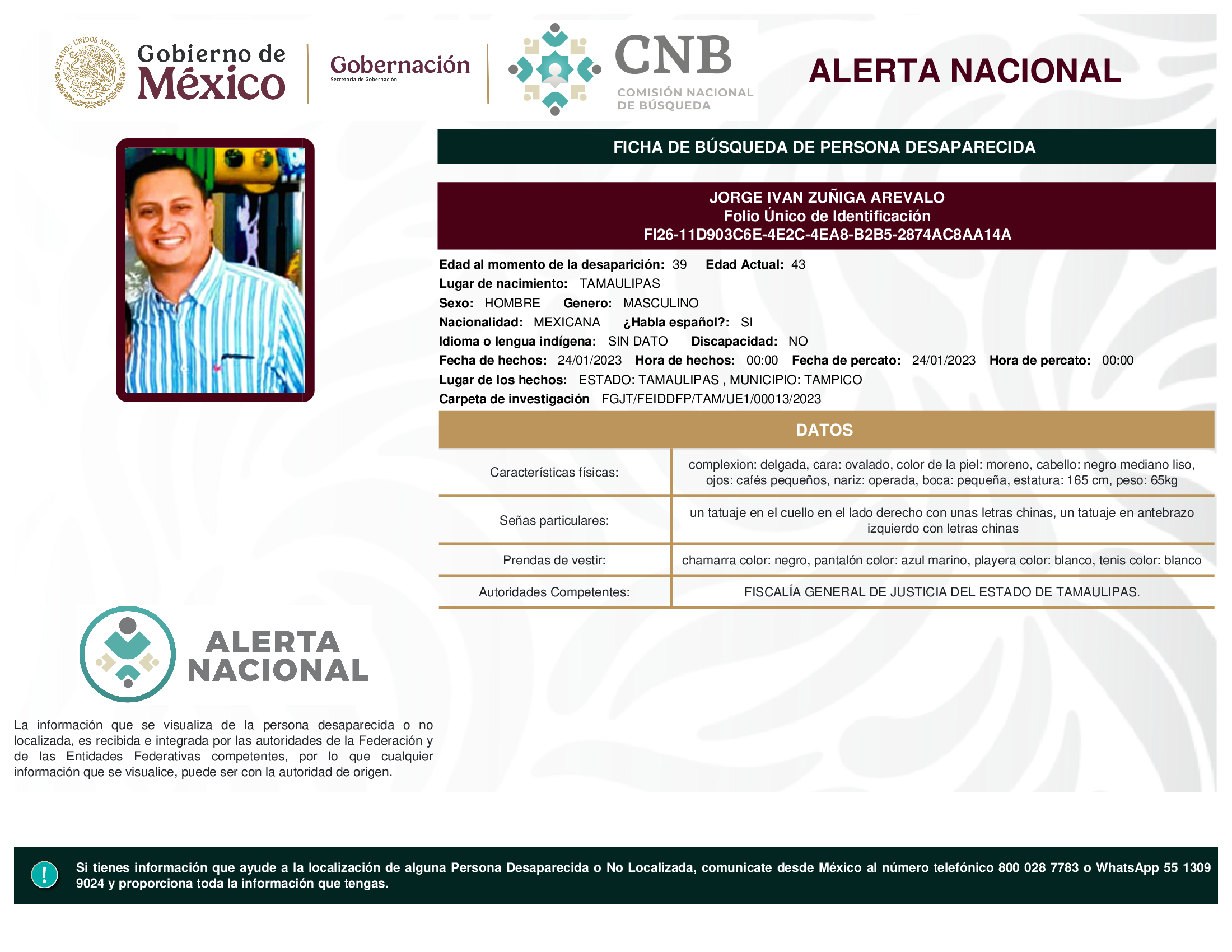 JORGE IVAN ZUÑIGA AREVALO