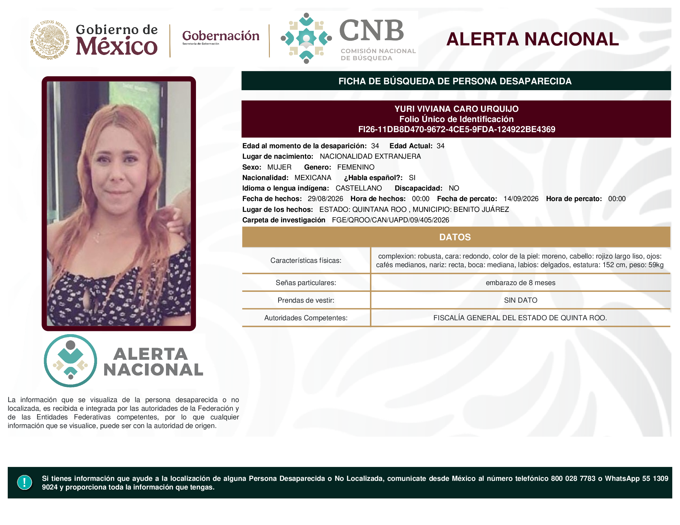 YURI VIVIANA CARO URQUIJO