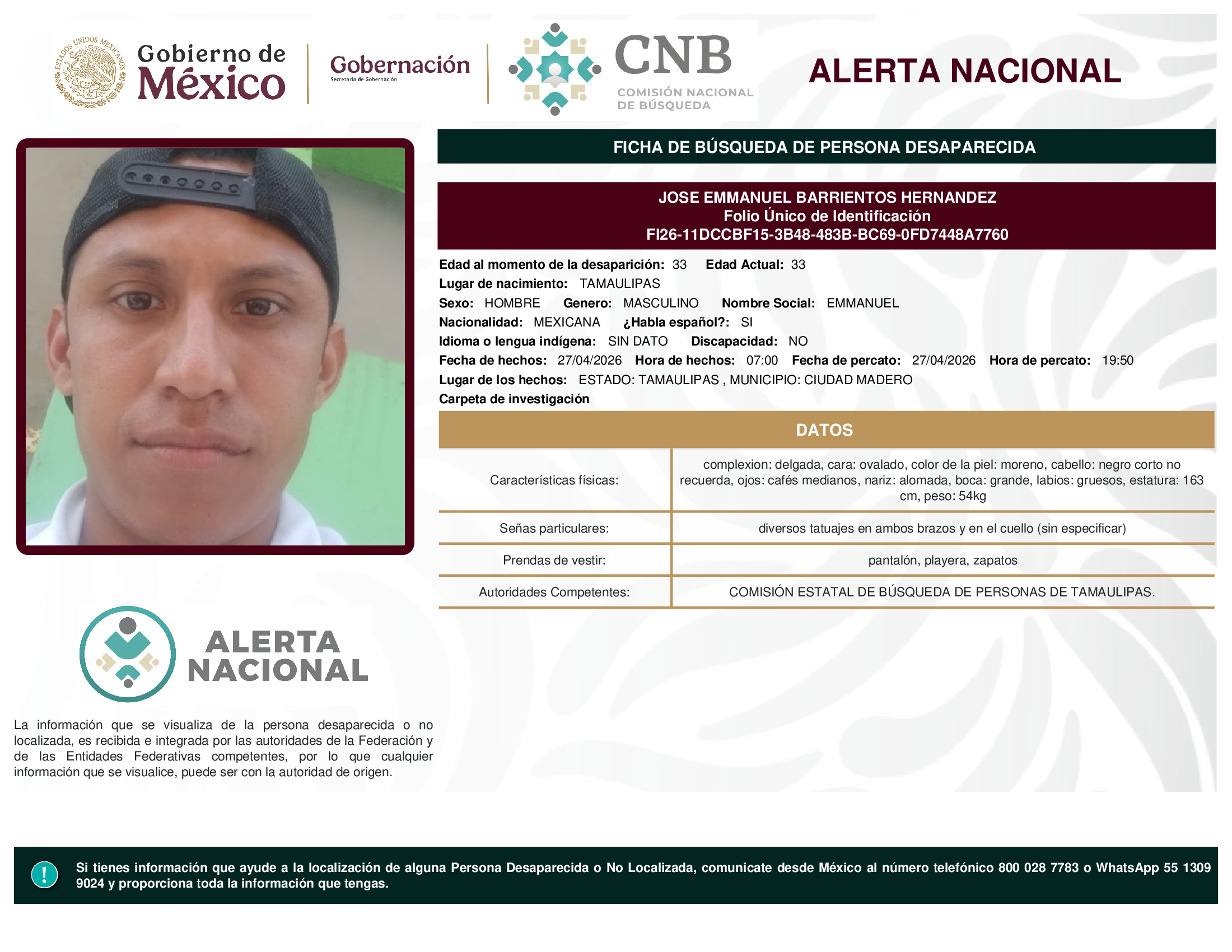 JOSE EMMANUEL BARRIENTOS HERNANDEZ
