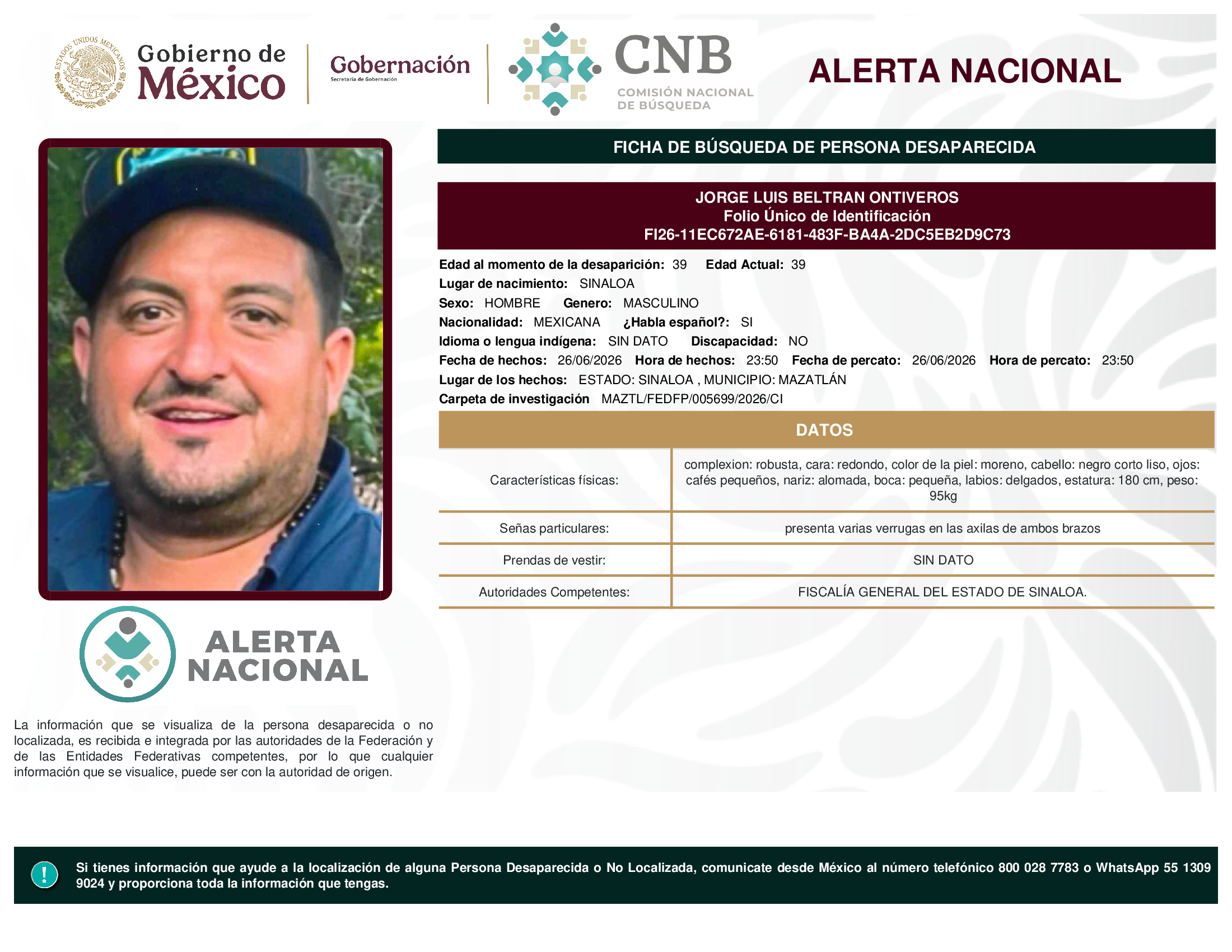 JORGE LUIS BELTRAN ONTIVEROS