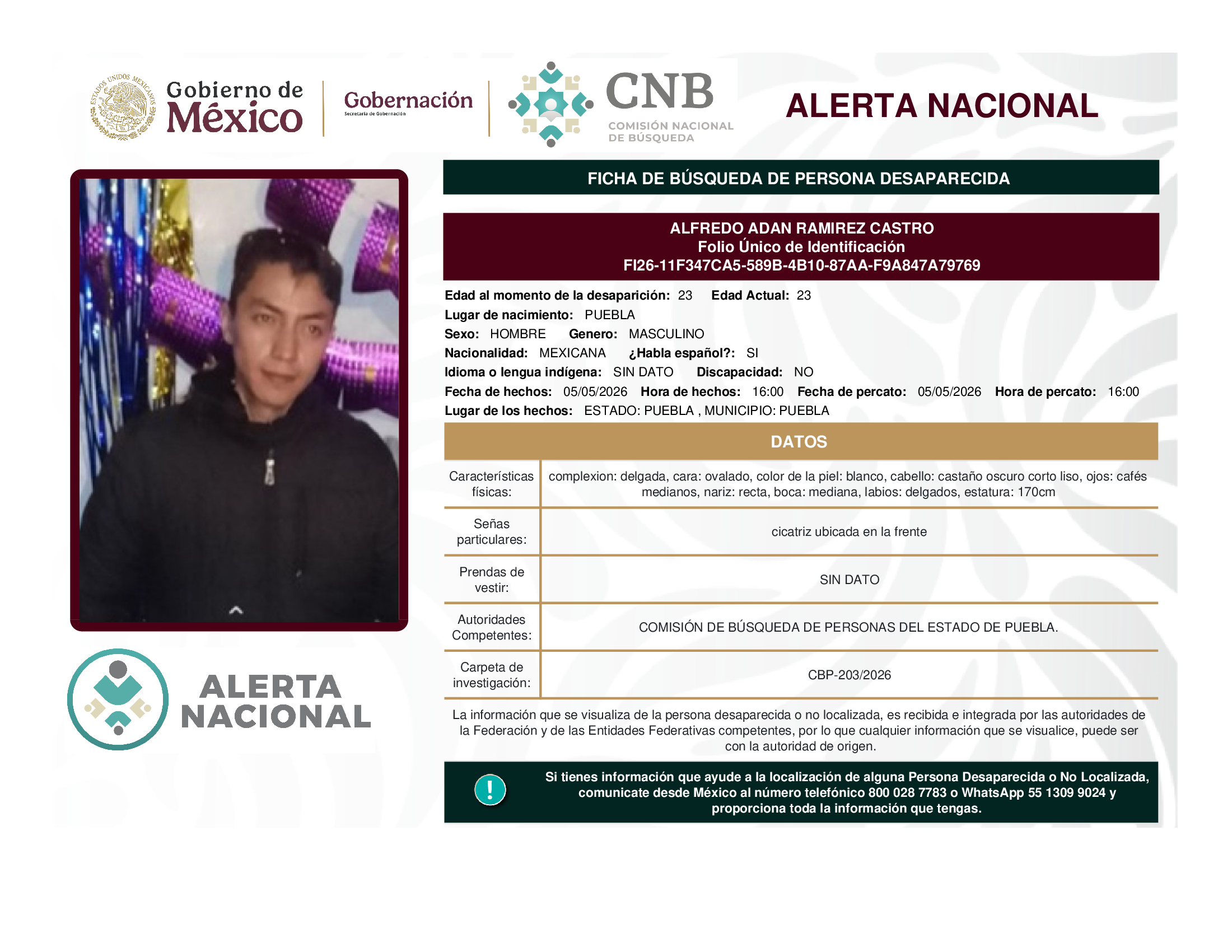 ALFREDO ADAN RAMIREZ CASTRO