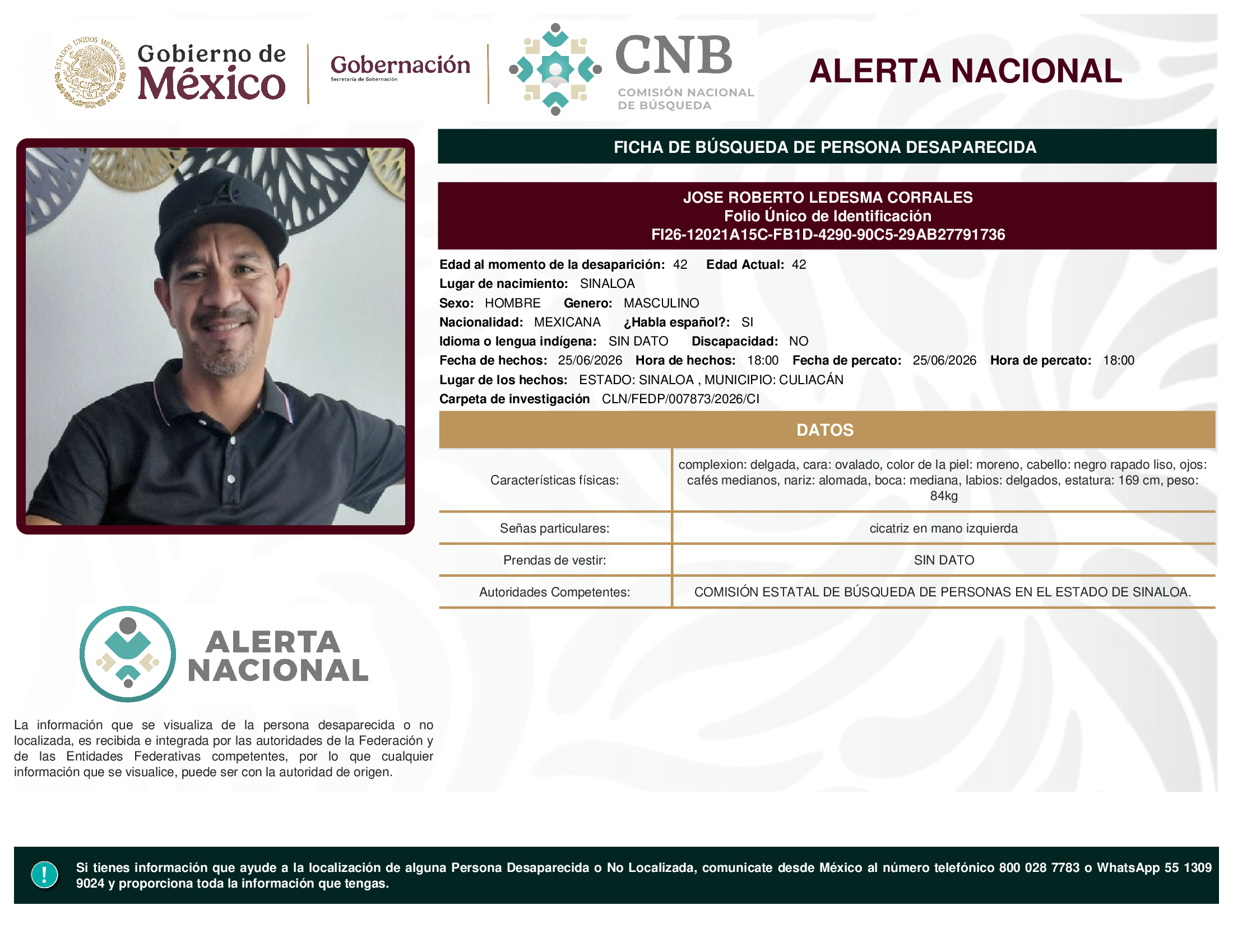 JOSE ROBERTO LEDESMA CORRALES