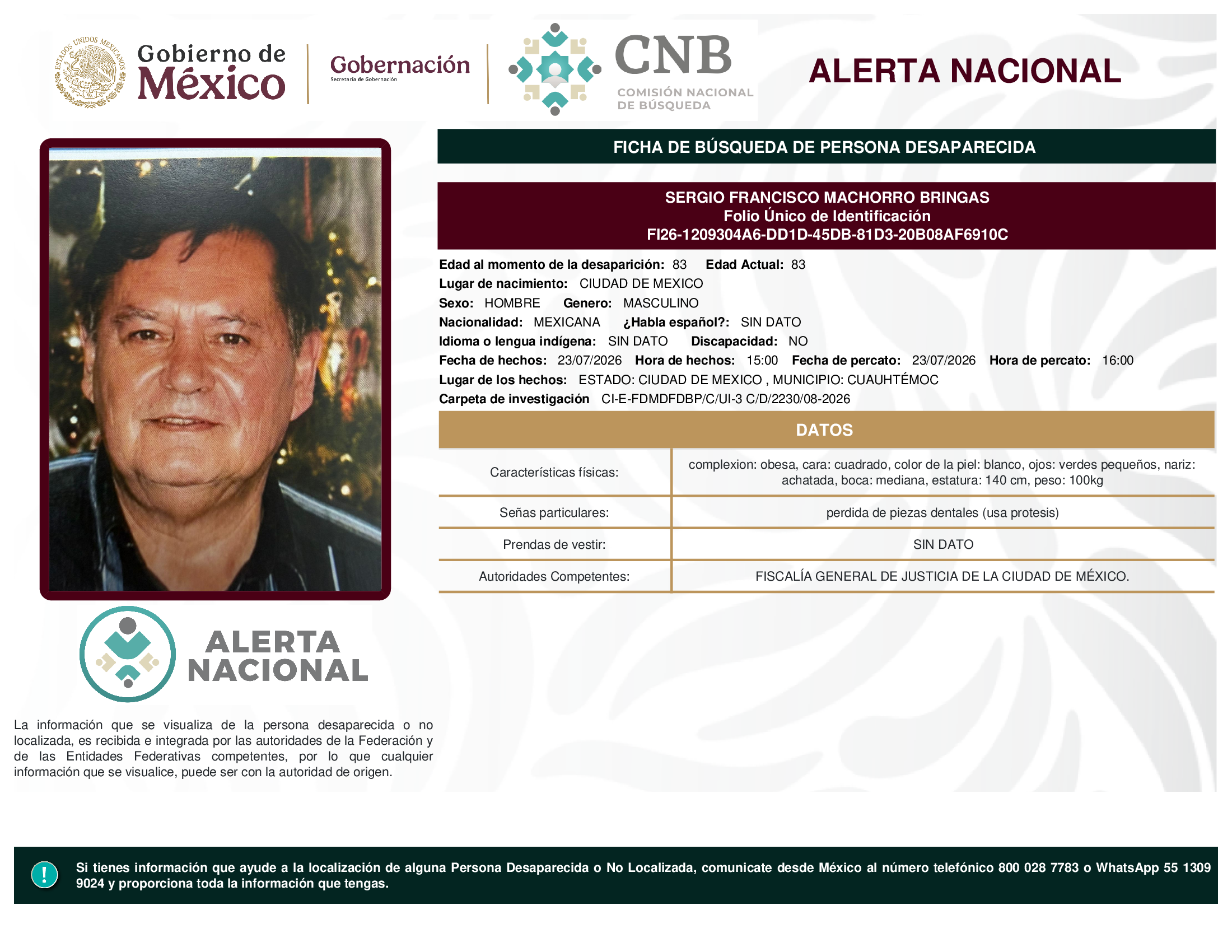 SERGIO FRANCISCO MACHORRO BRINGAS