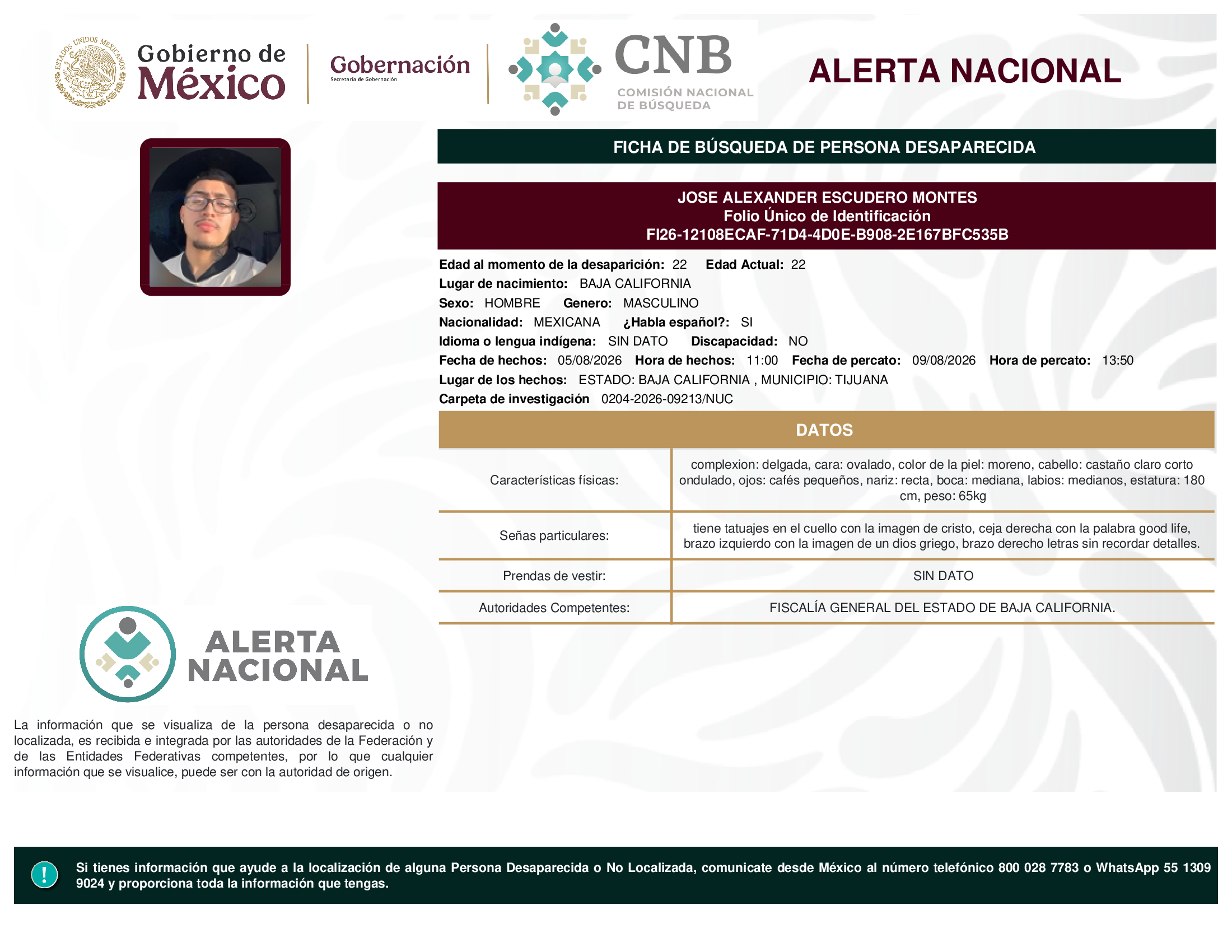 JOSE ALEXANDER ESCUDERO MONTES