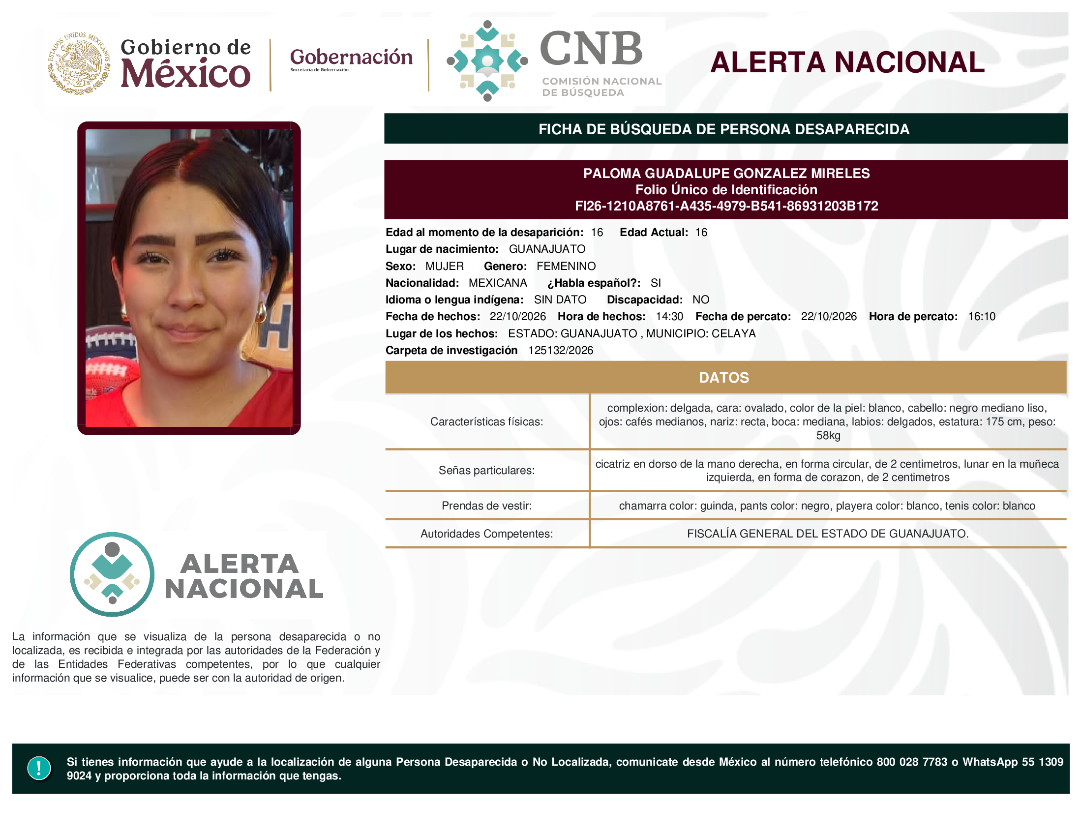 PALOMA GUADALUPE GONZALEZ MIRELES