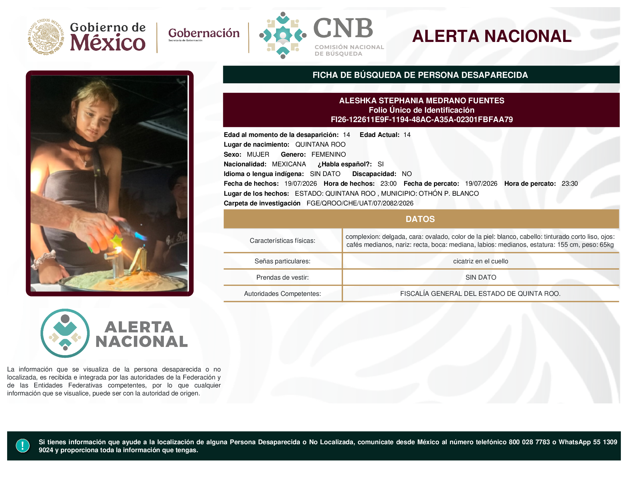 ALESHKA STEPHANIA MEDRANO FUENTES