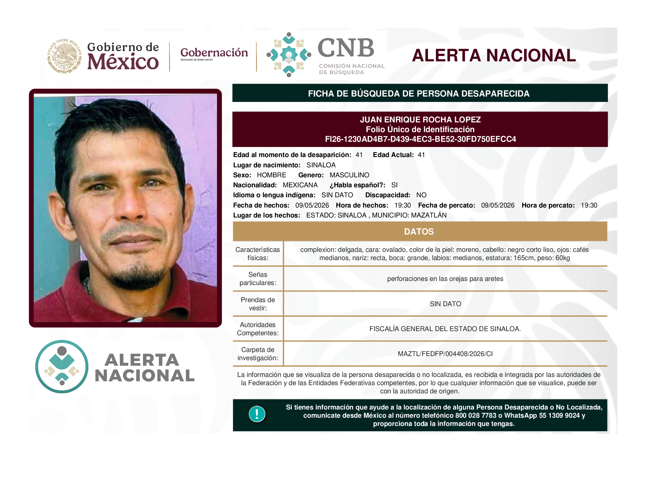 JUAN ENRIQUE ROCHA LOPEZ