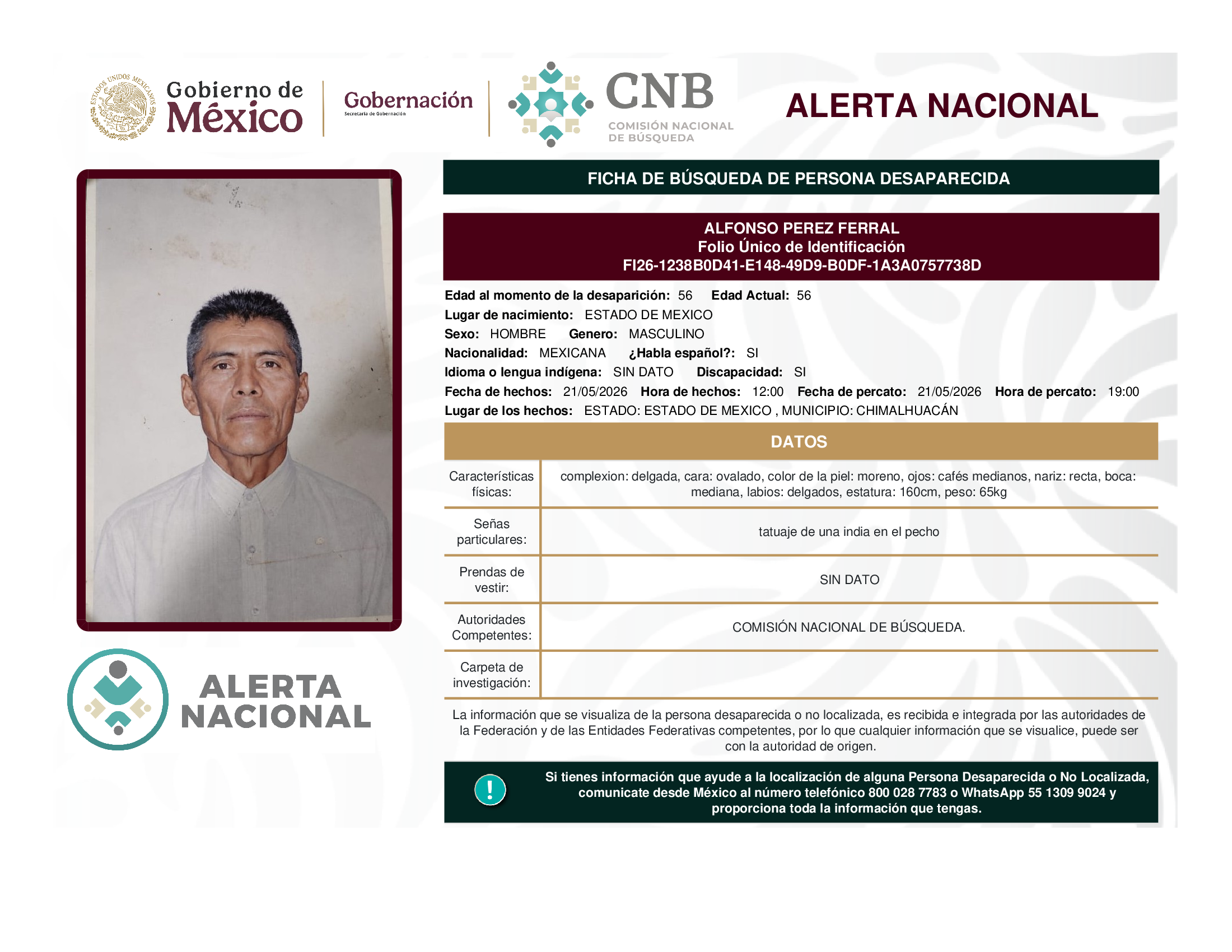 ALFONSO PEREZ FERRAL