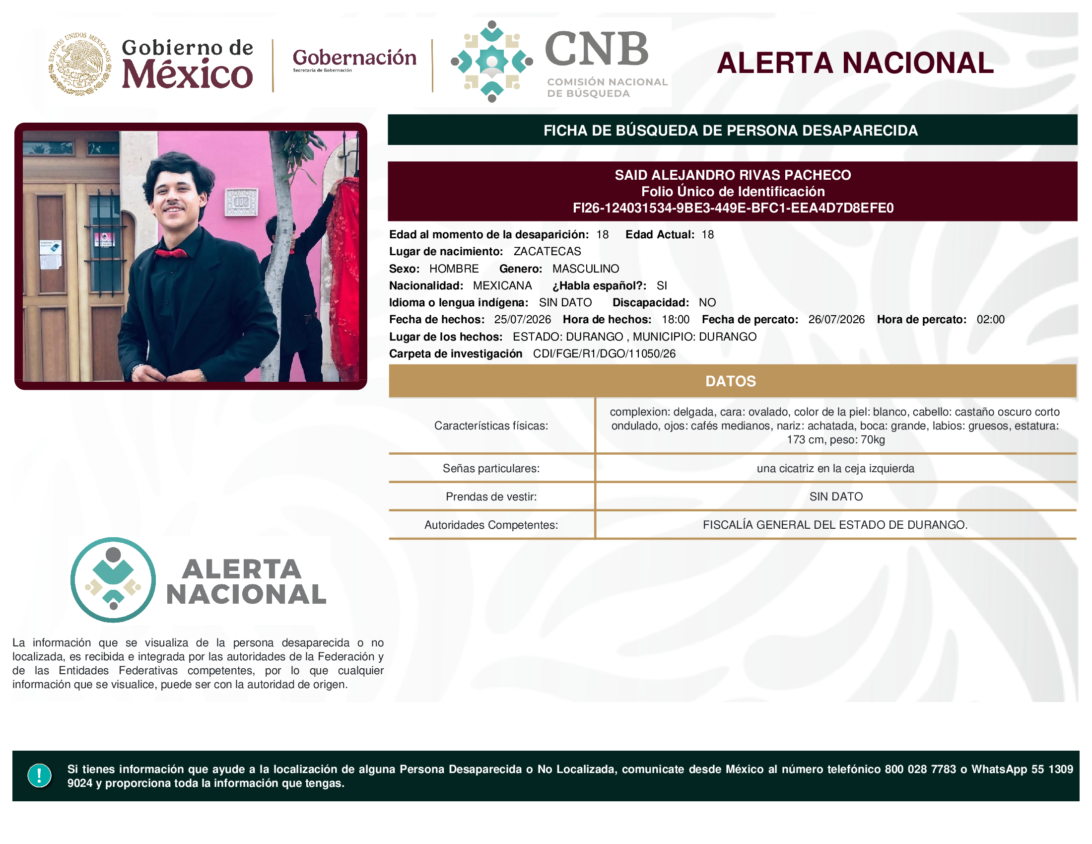 SAID ALEJANDRO RIVAS PACHECO