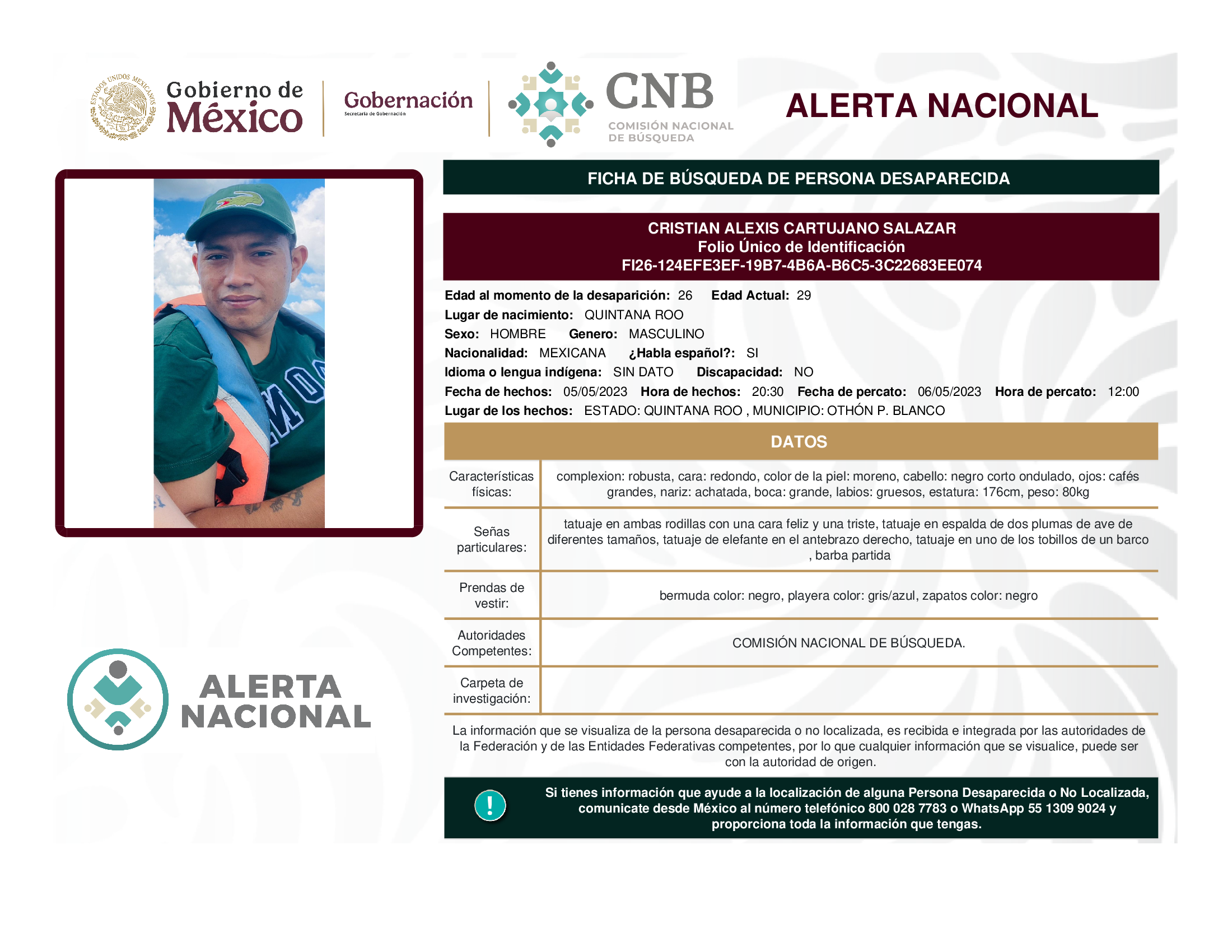CRISTIAN ALEXIS CARTUJANO SALAZAR
