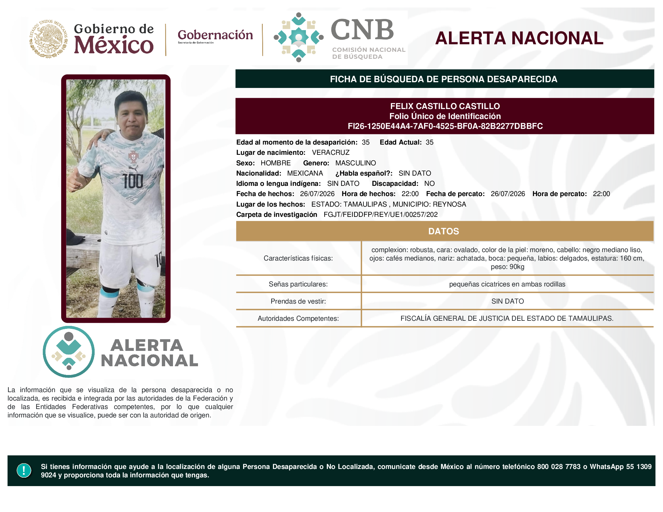 FELIX CASTILLO CASTILLO