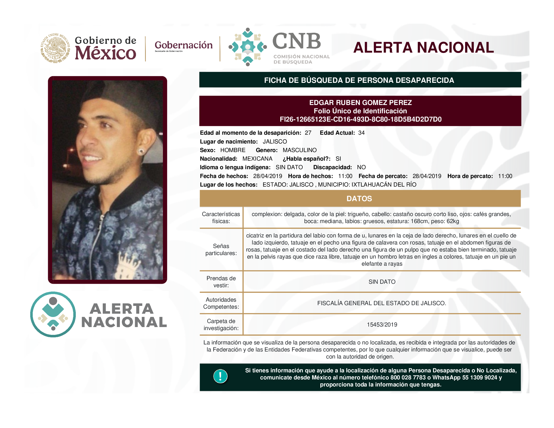 EDGAR RUBEN GOMEZ PEREZ