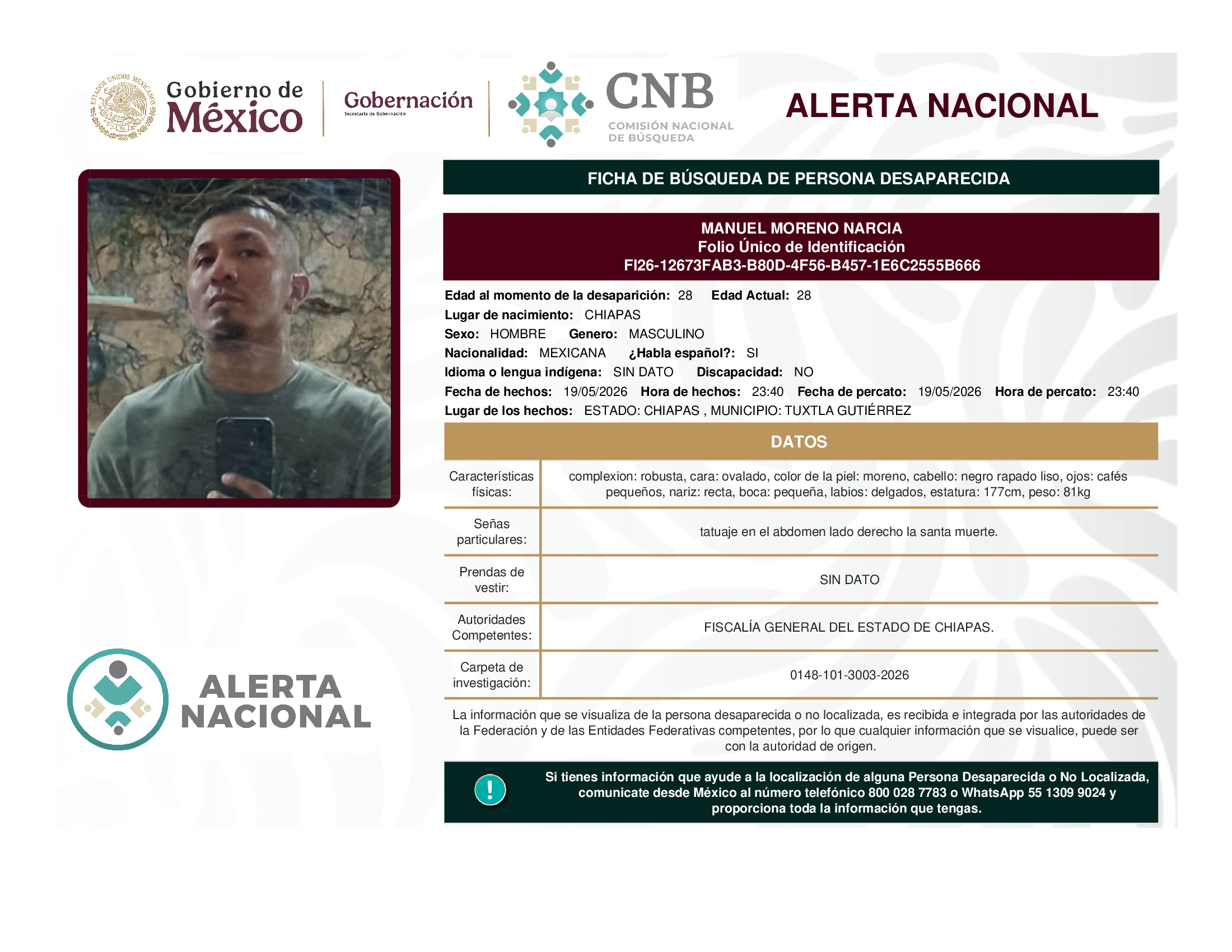 MANUEL MORENO NARCIA