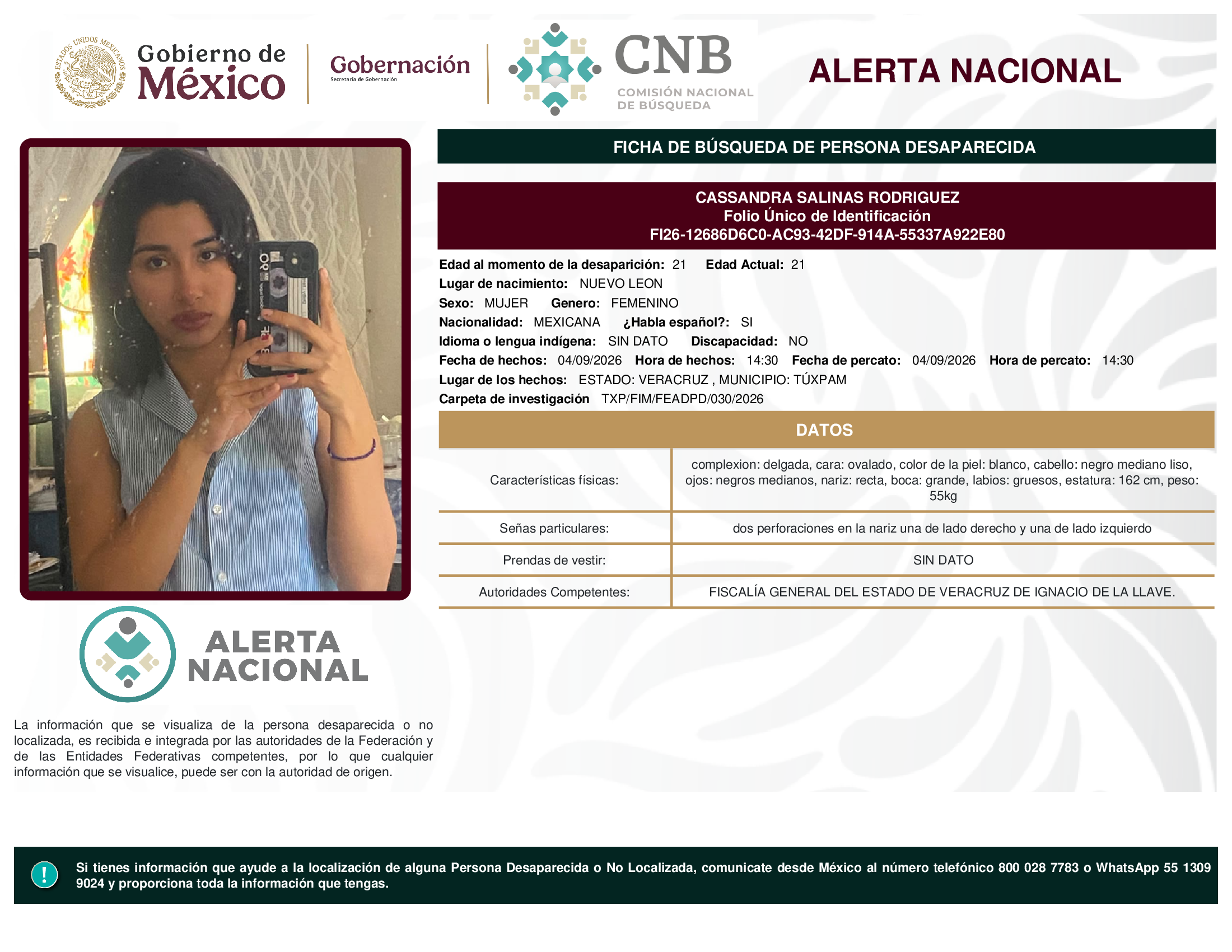 CASSANDRA SALINAS RODRIGUEZ