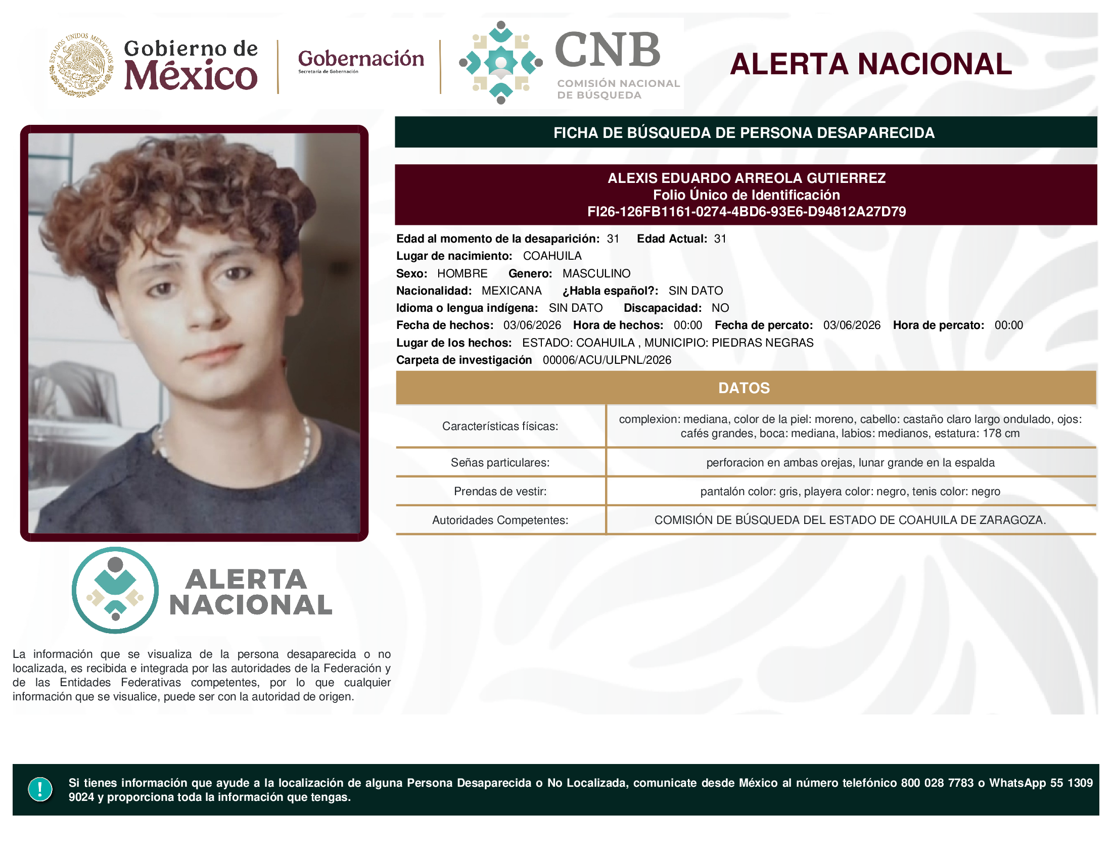 ALEXIS EDUARDO ARREOLA GUTIERREZ