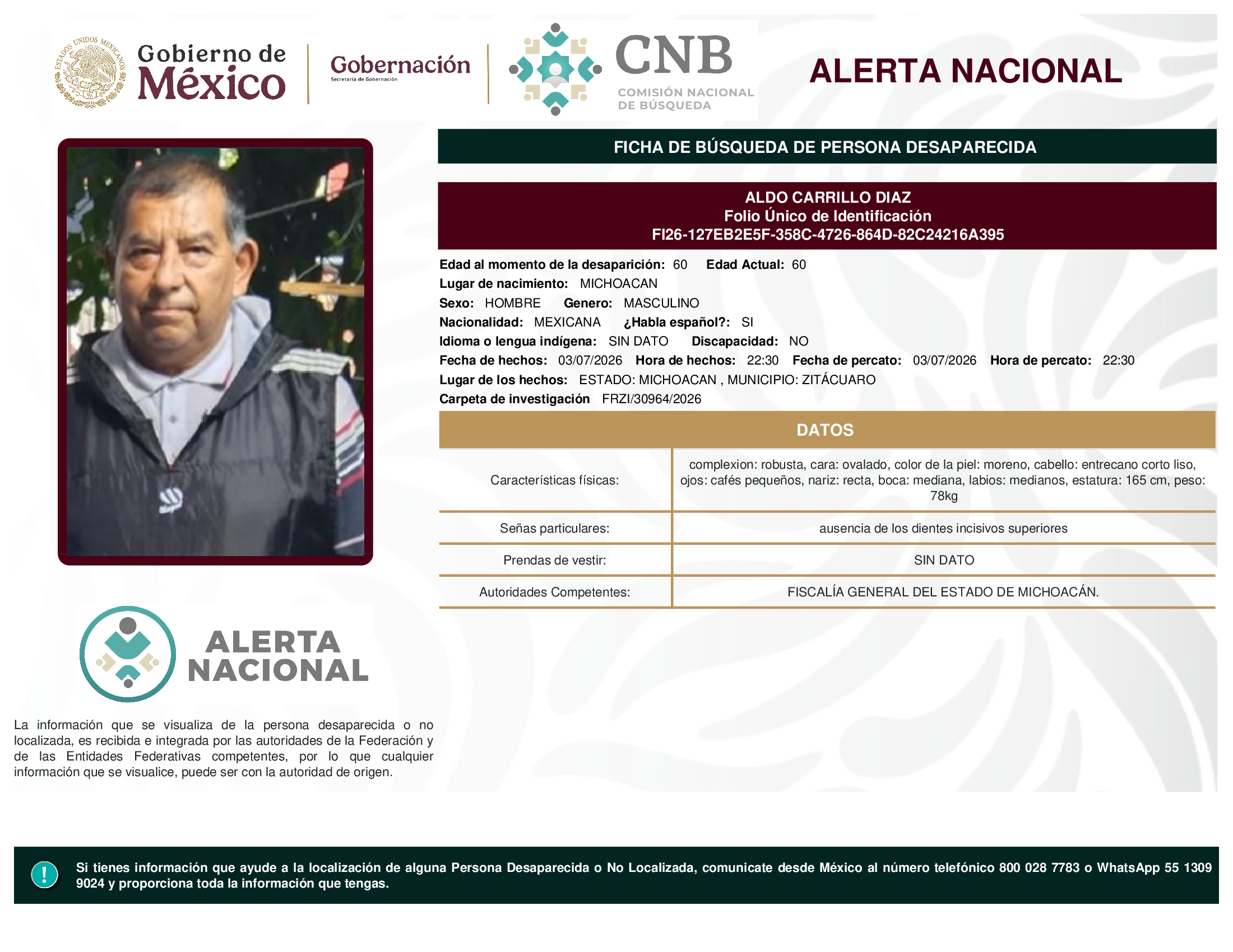 ALDO CARRILLO DIAZ