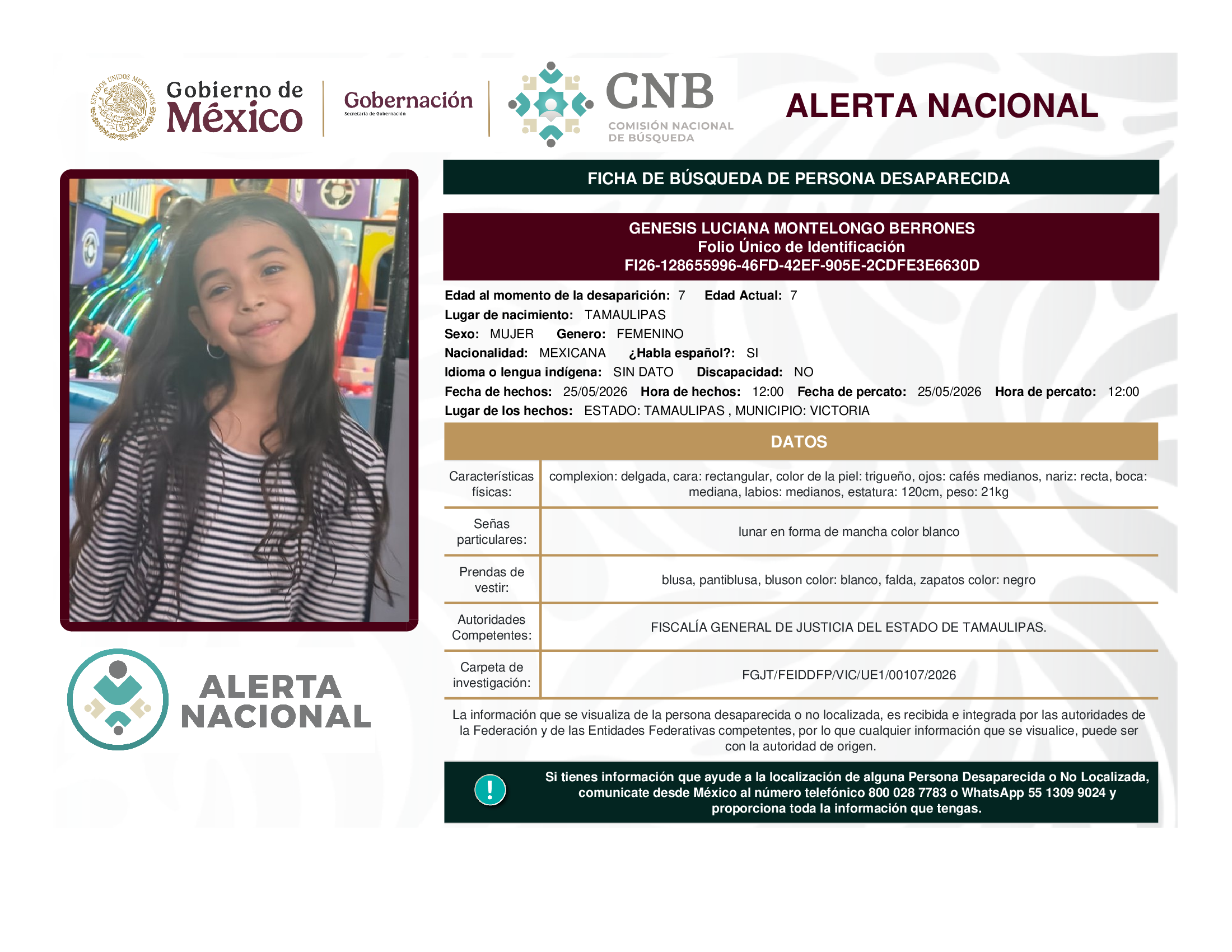 GENESIS LUCIANA MONTELONGO BERRONES