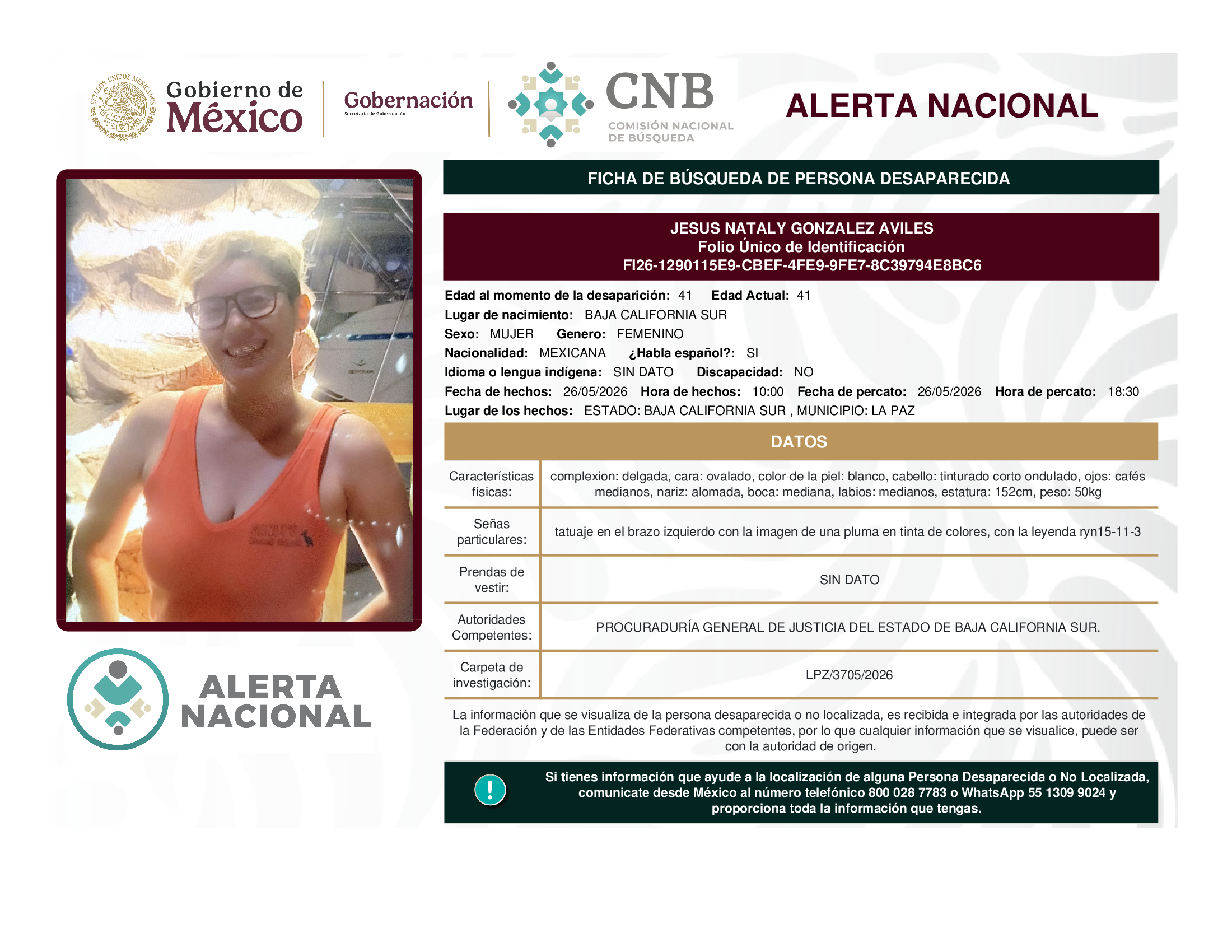 JESUS NATALY GONZALEZ AVILES