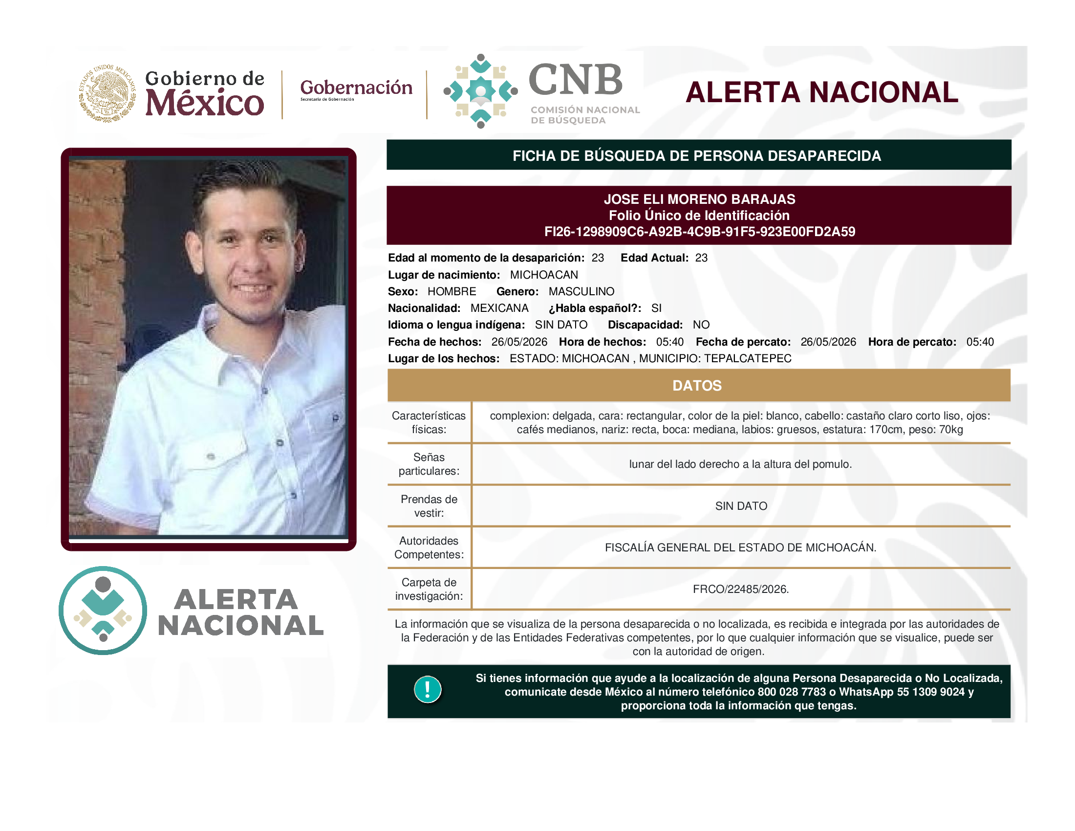 JOSE ELI MORENO BARAJAS