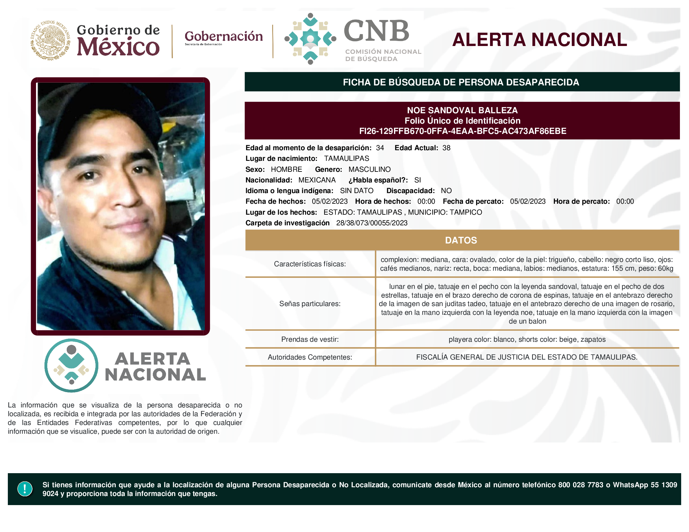 NOE SANDOVAL BALLEZA