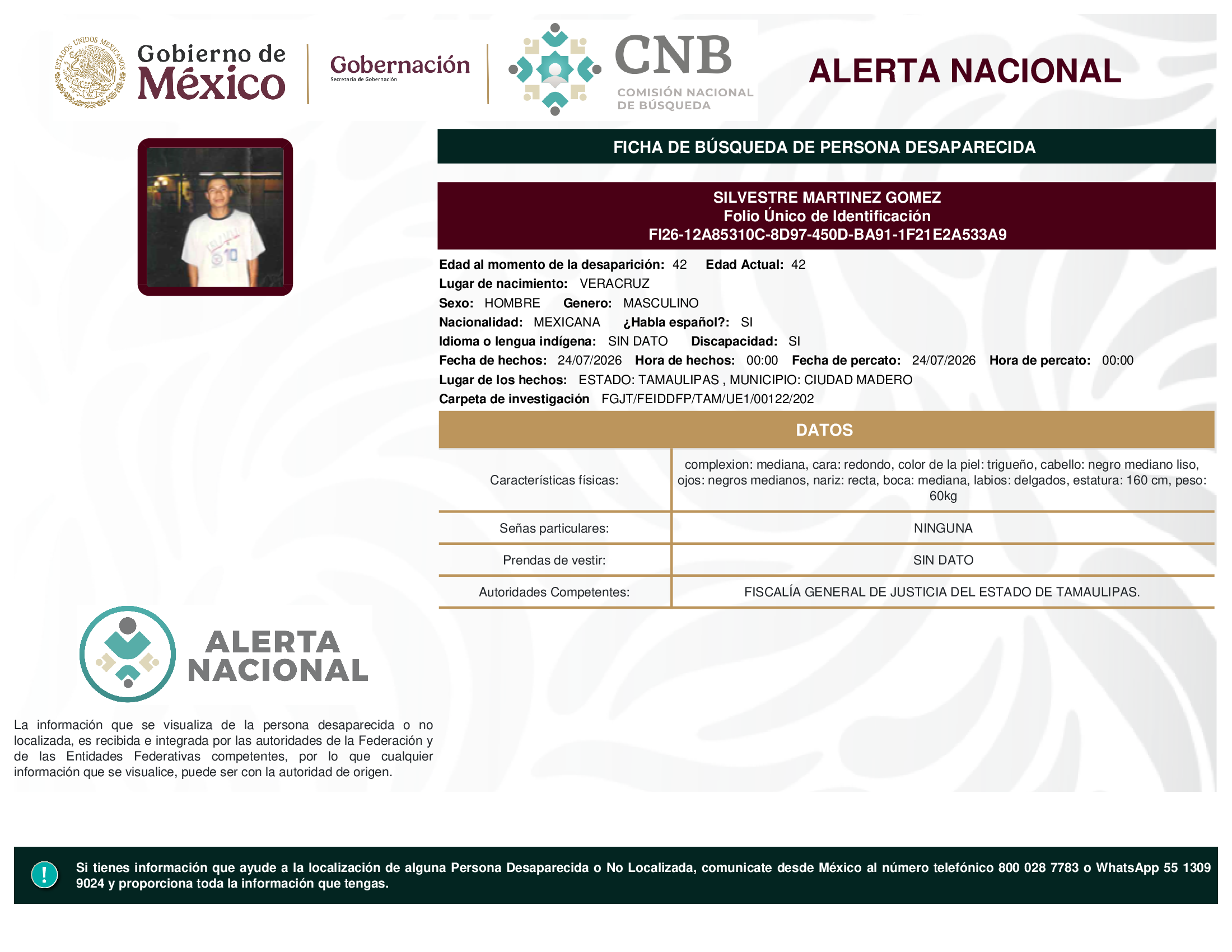 SILVESTRE MARTINEZ GOMEZ