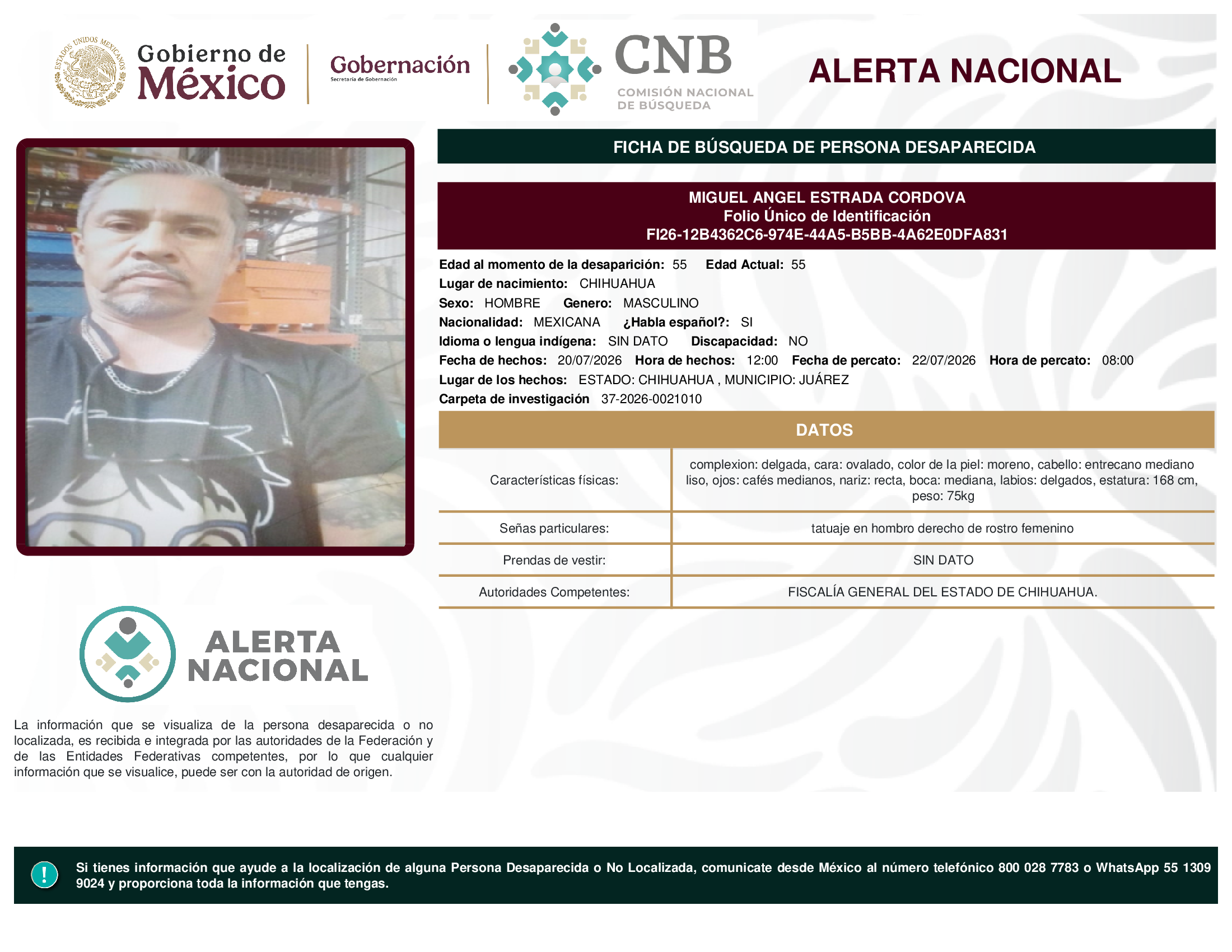 MIGUEL ANGEL ESTRADA CORDOVA