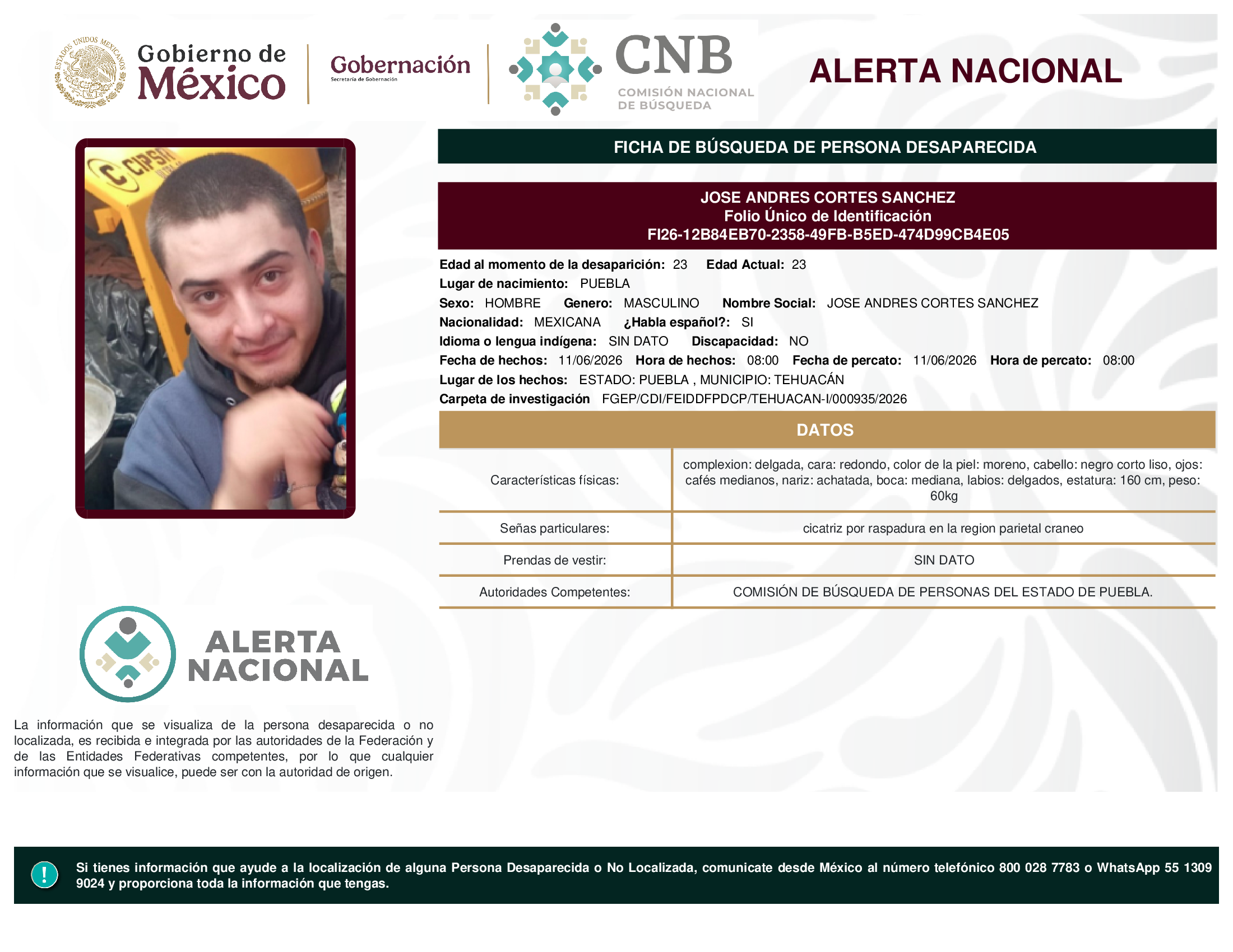 JOSE ANDRES CORTES SANCHEZ