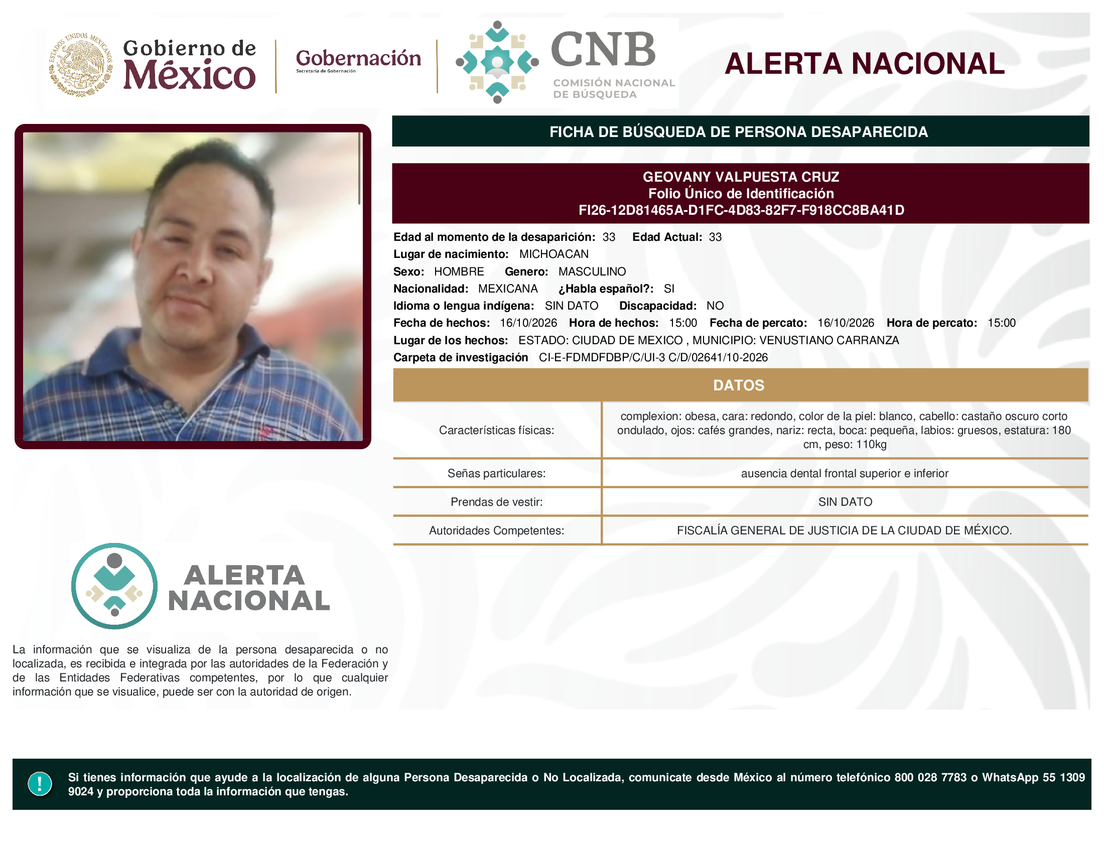 GEOVANY VALPUESTA CRUZ