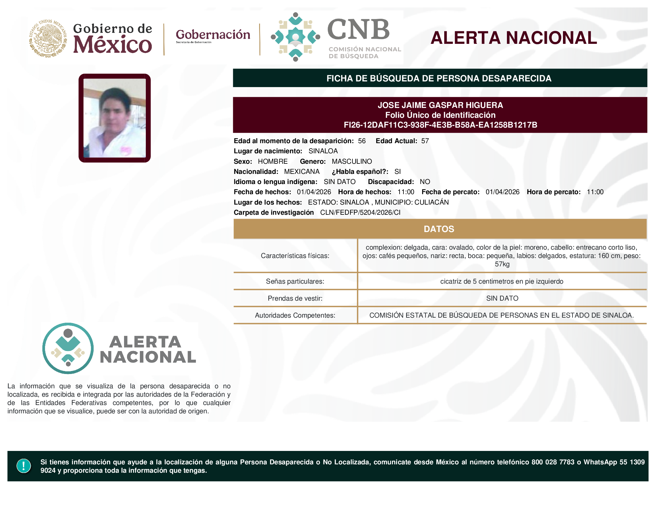 JOSE JAIME GASPAR HIGUERA