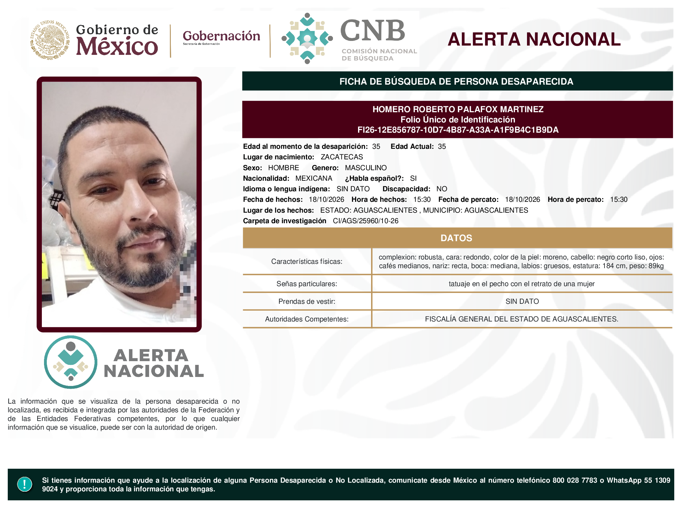 HOMERO ROBERTO PALAFOX MARTINEZ
