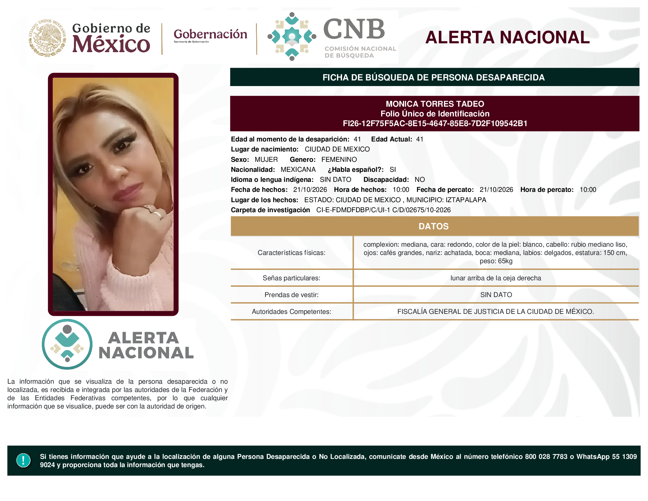 MONICA TORRES TADEO