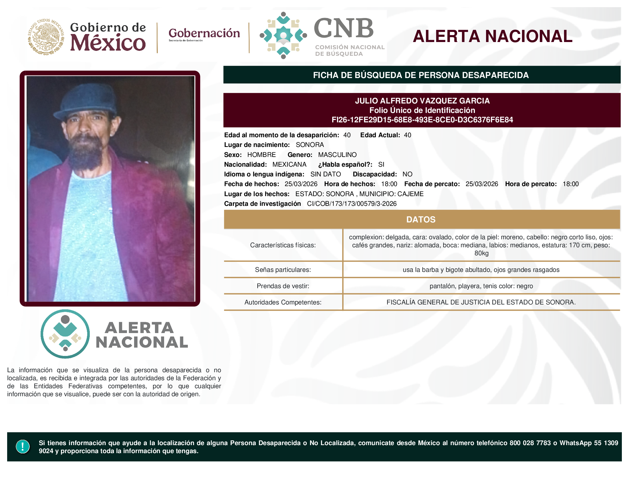 JULIO ALFREDO VAZQUEZ GARCIA