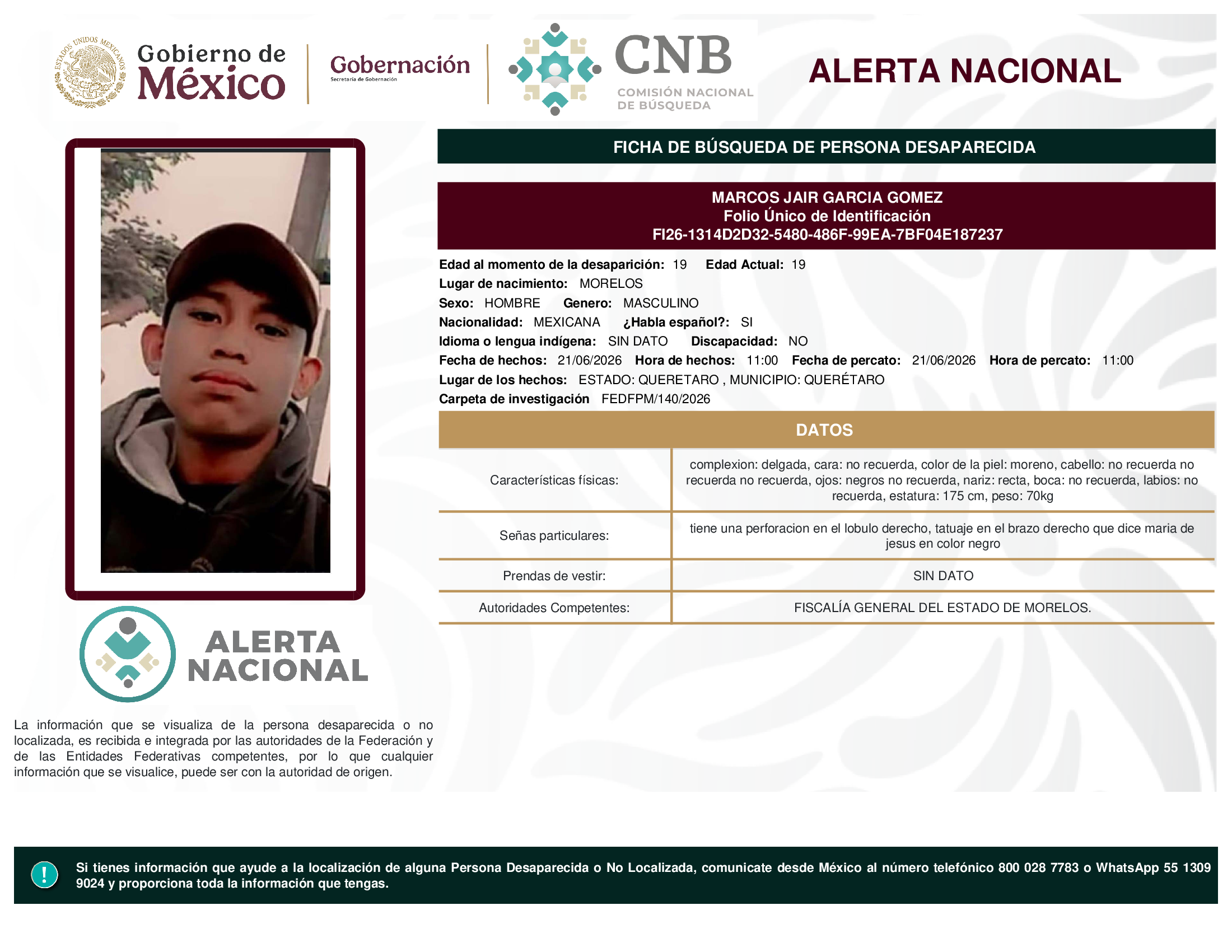 MARCOS JAIR GARCIA GOMEZ