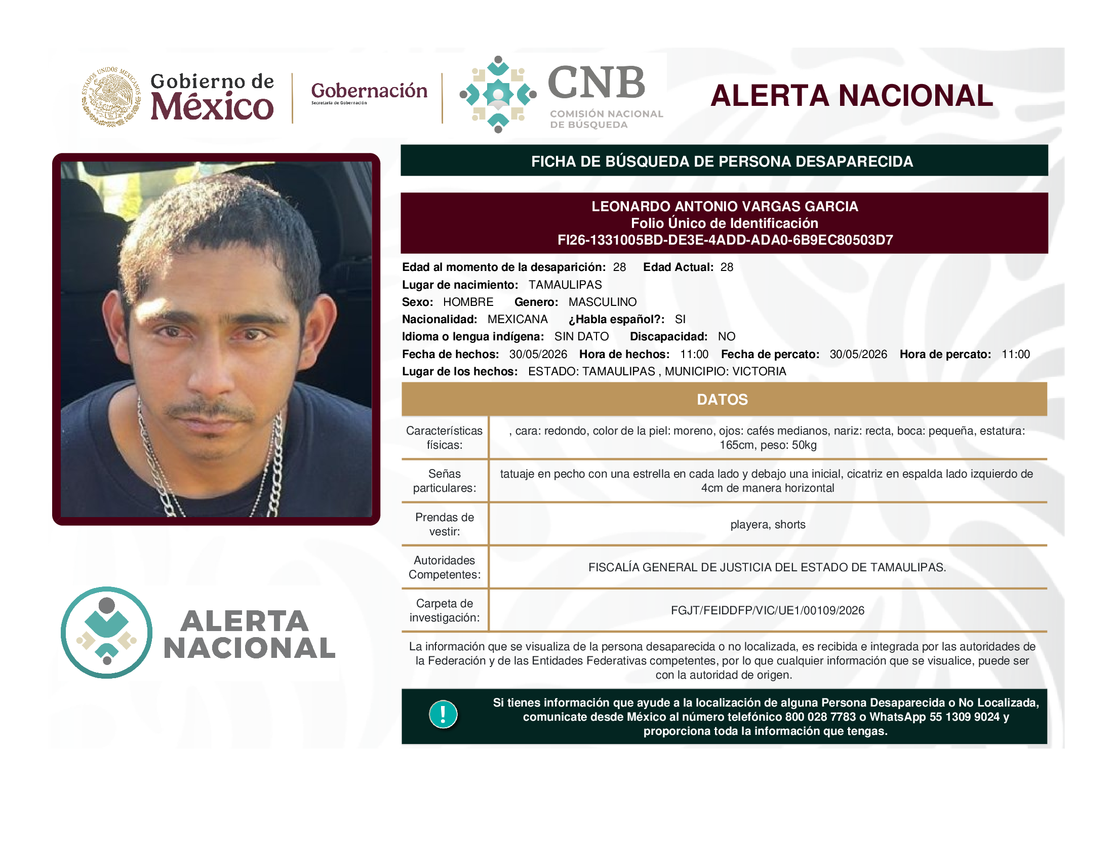 LEONARDO ANTONIO VARGAS GARCIA