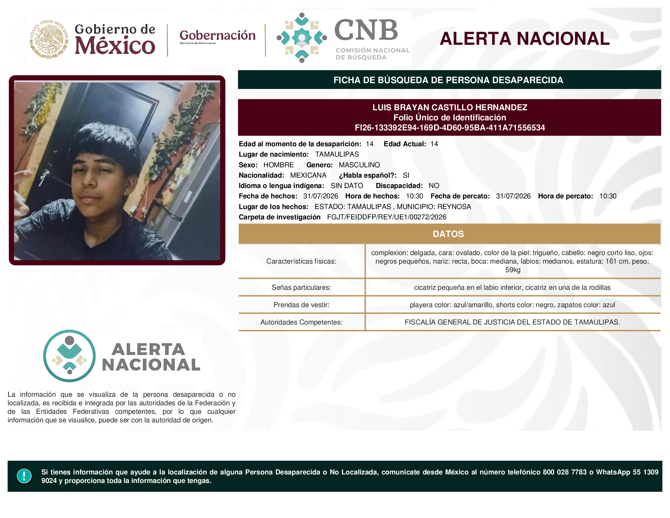 LUIS BRAYAN CASTILLO HERNANDEZ