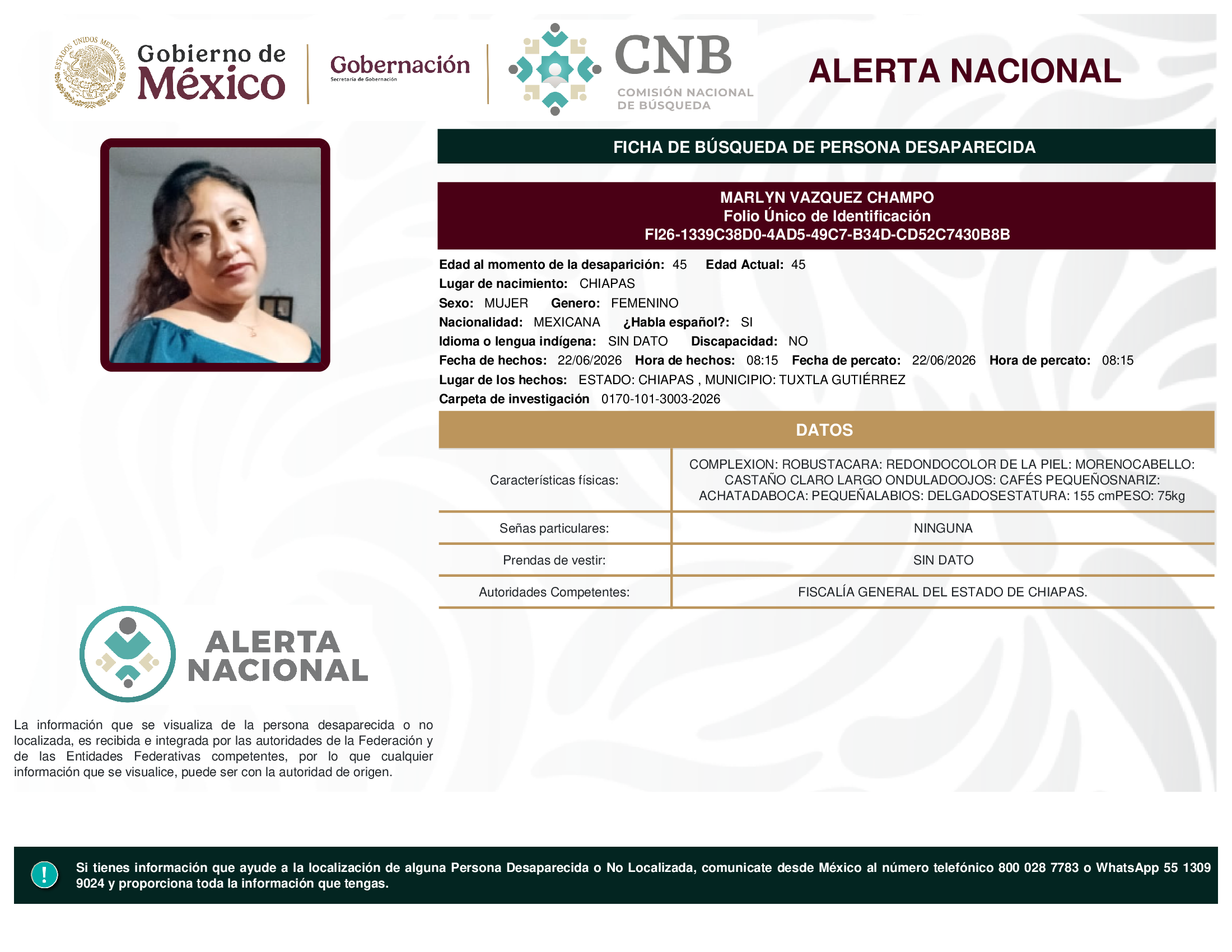 MARLYN VAZQUEZ CHAMPO