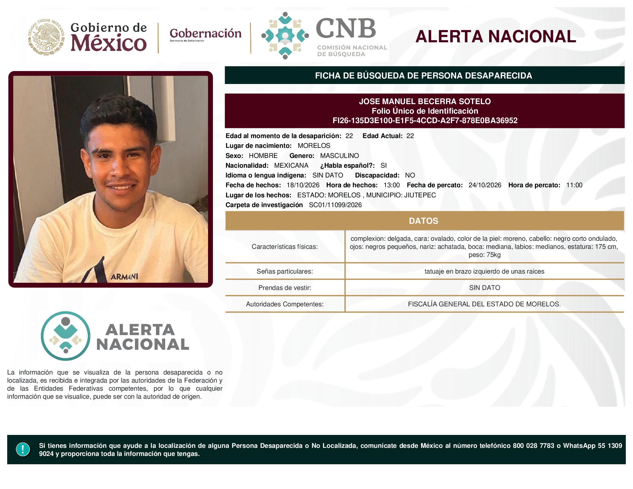 JOSE MANUEL BECERRA SOTELO