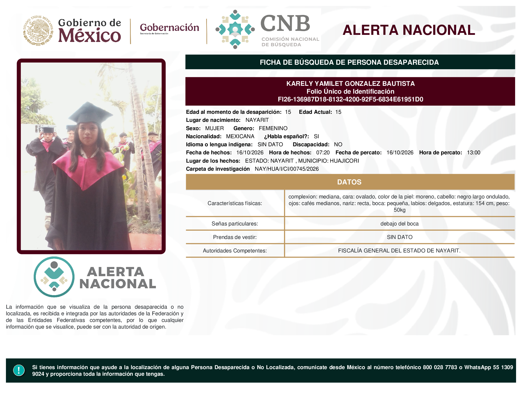 KARELY YAMILET GONZALEZ BAUTISTA